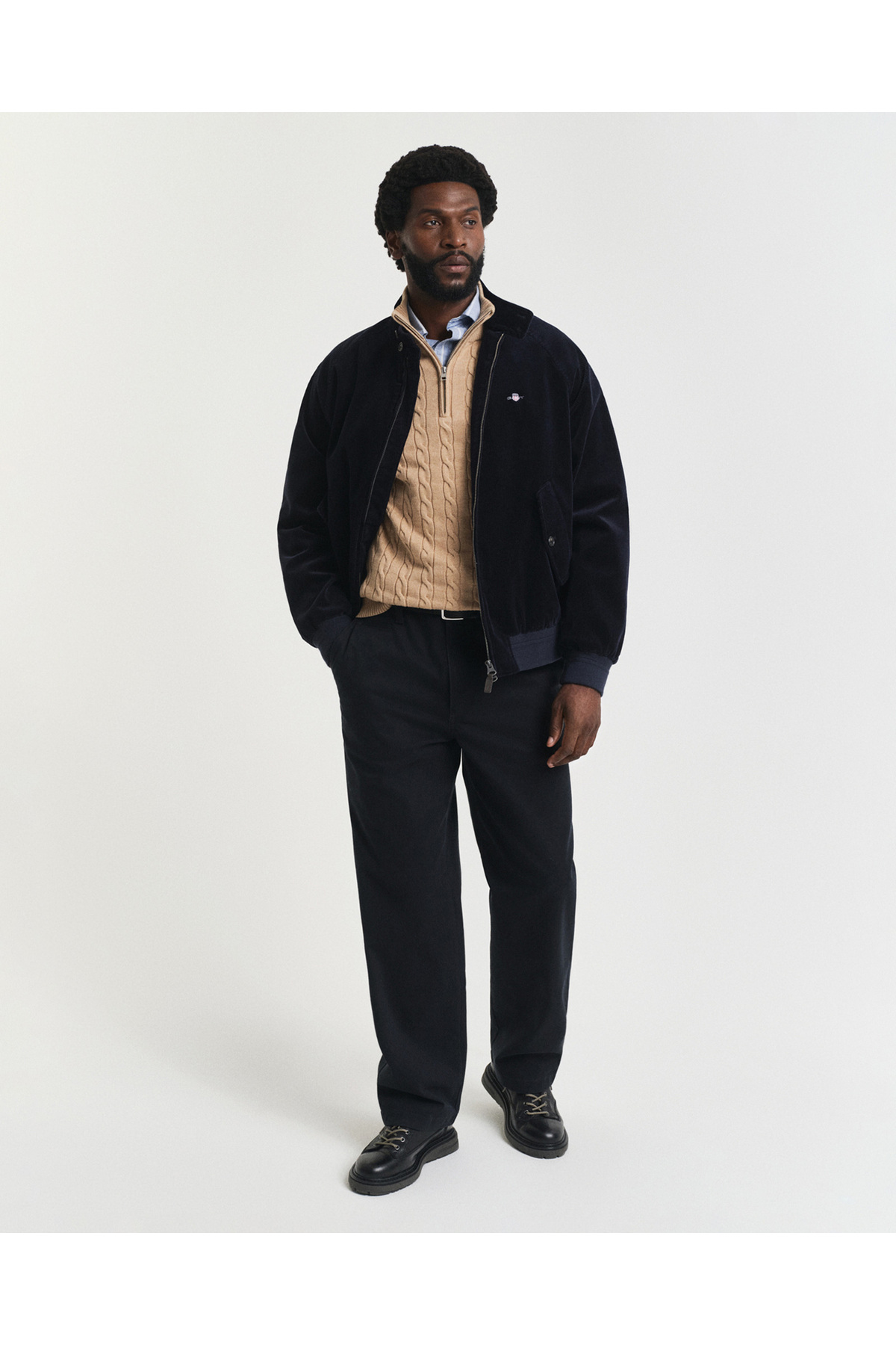 Gant Erkek Krem Regular Fit Örgü Kazak görsel 5