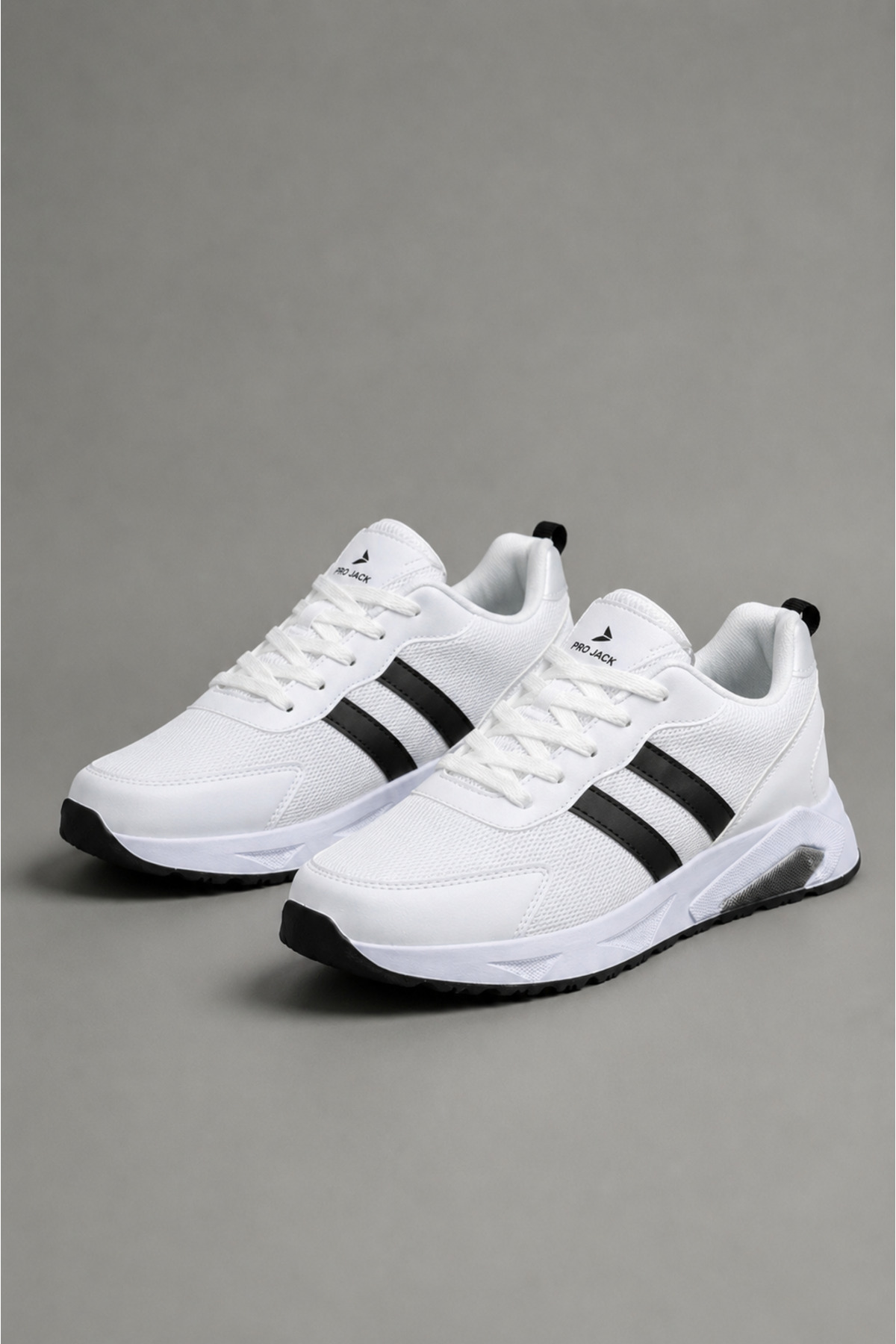 PRO JACK BEYAZ SİYAH ERKEK GÜNLÜK SNEAKER SPOR AYAKKABI
