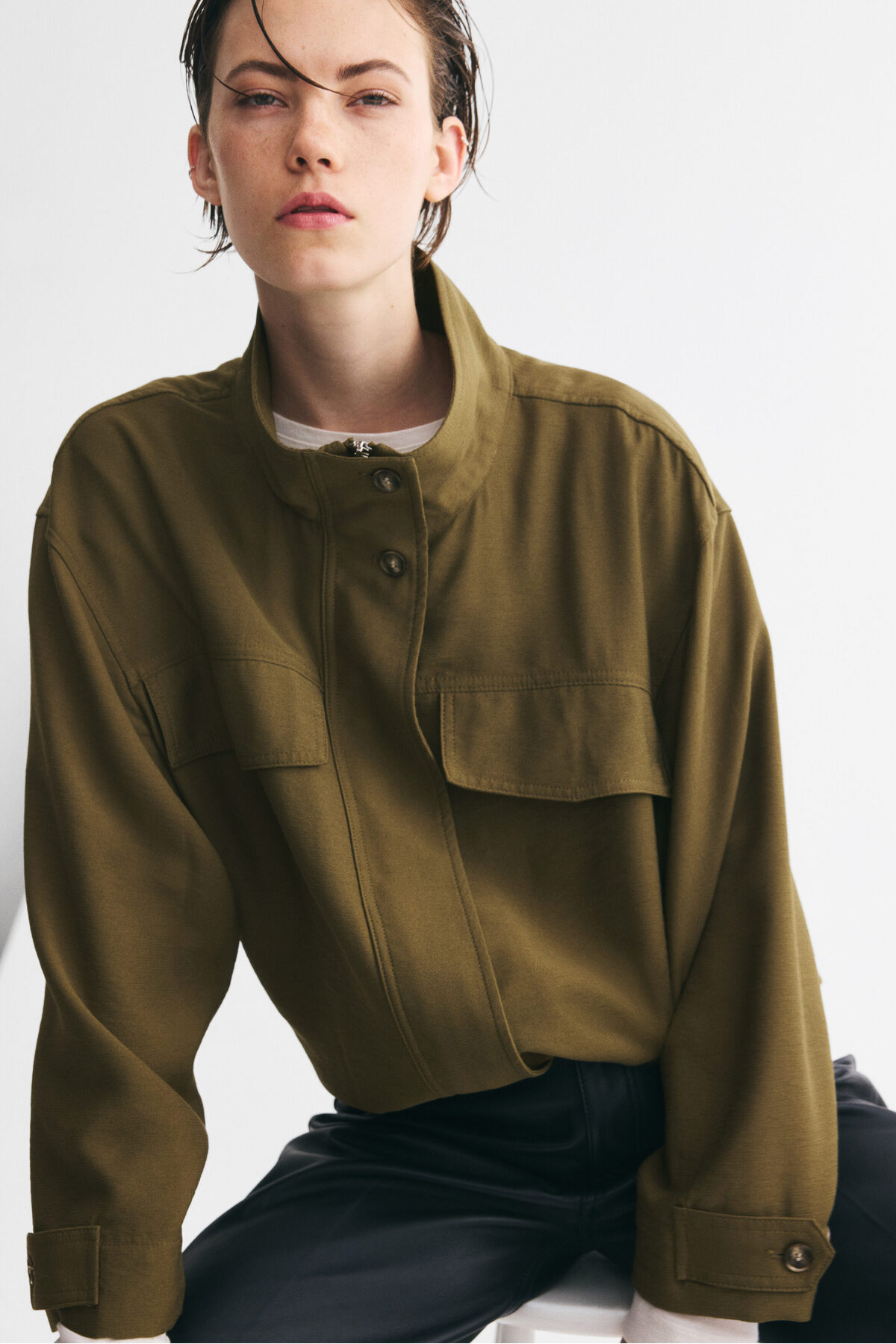 H&M Boru Yakalı Ceket görsel 3