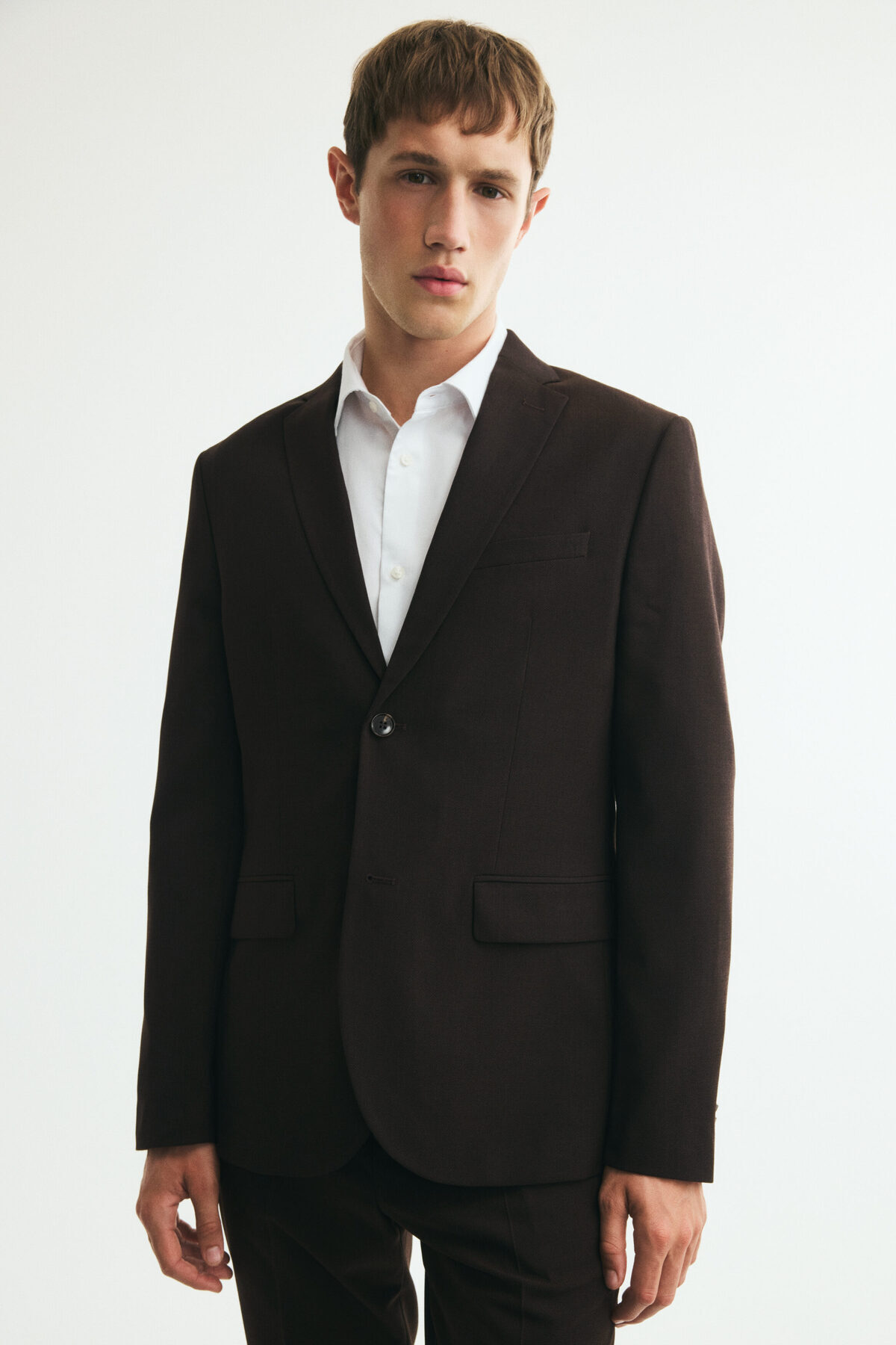 ژاکت تک دکمه اسلیم فیت اچ اند ام کت بلیزر H&M