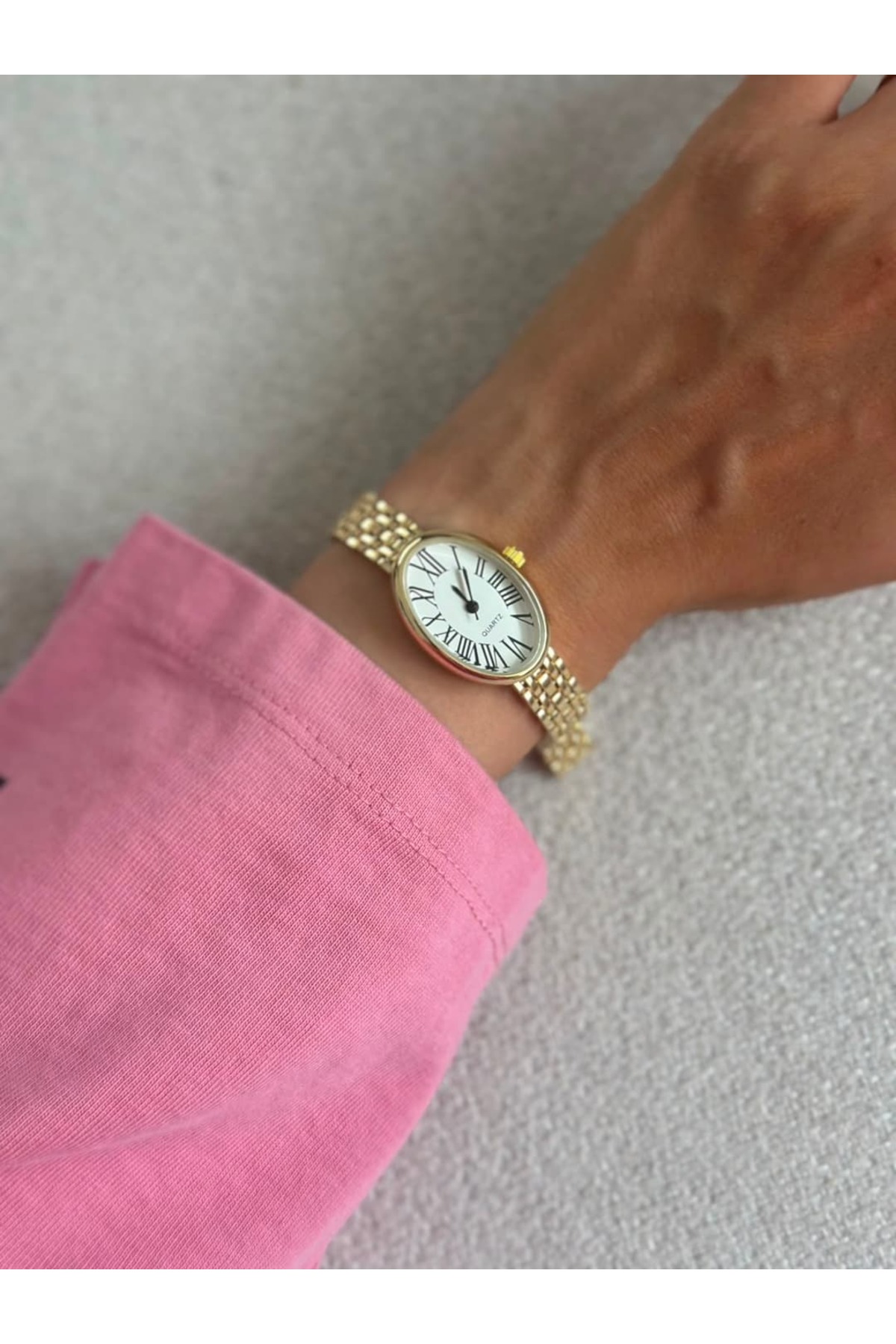 MERW Roses Model Gold Renk Metal Kordon Vintage Seri Kadın Kol Saati