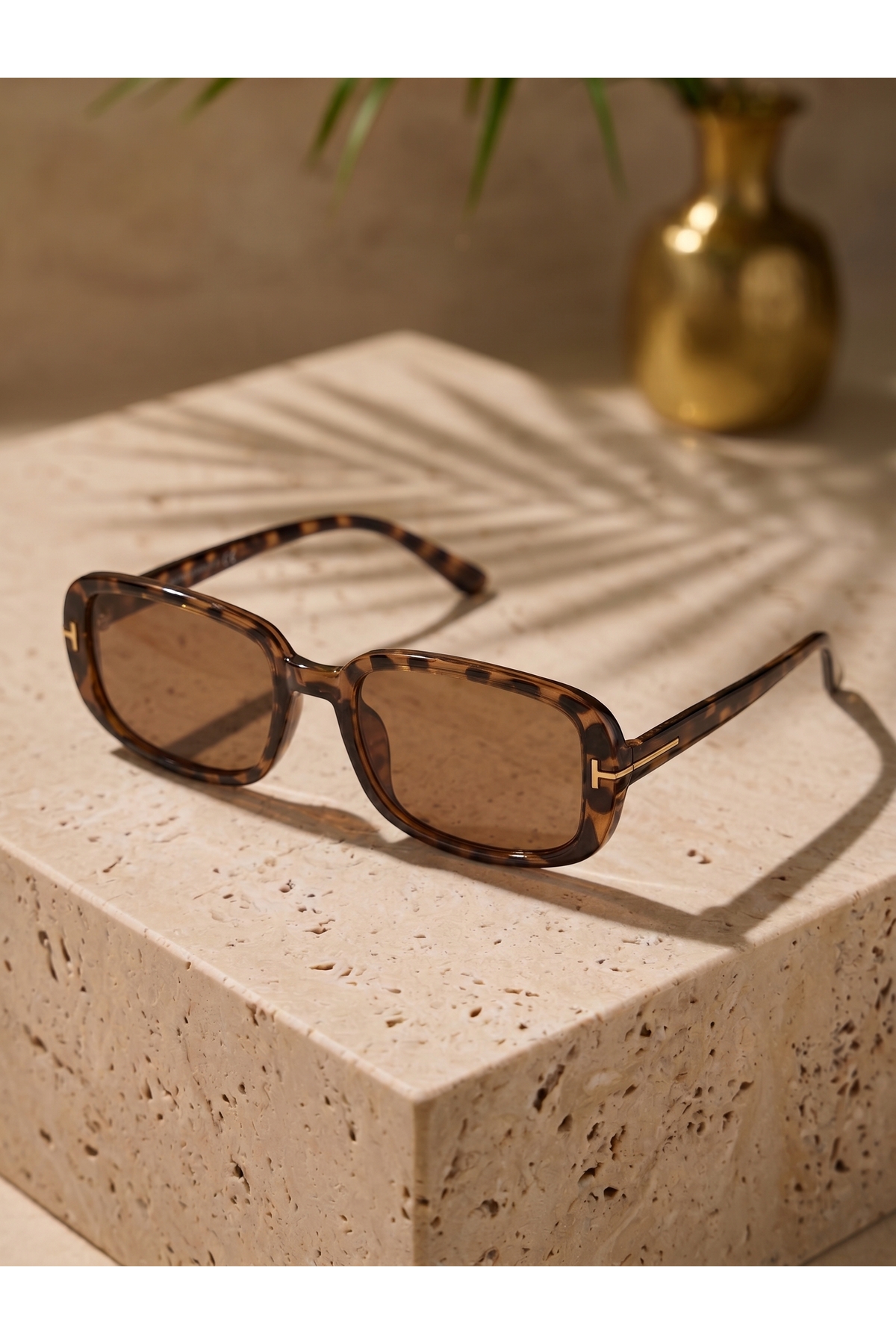 Koi Eyewear Mirage X Leopar Çerçeve Kahverengi Cam Güneş Gözlüğü | Yeni Sezon UV400 Koruma görsel 2