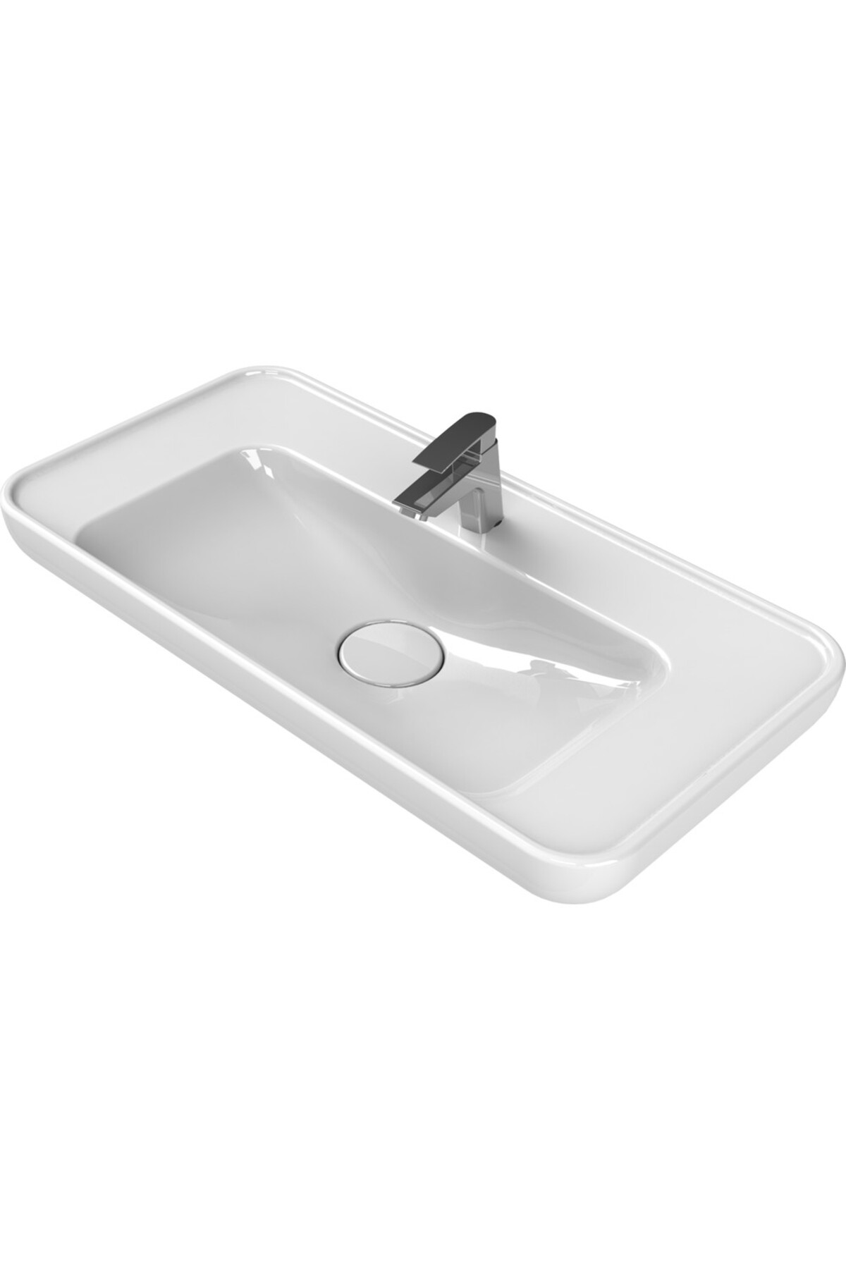 TURKUAZ Seramik Lal 80x42 cm Tezgah Üstü Lavabo - Fiyatı