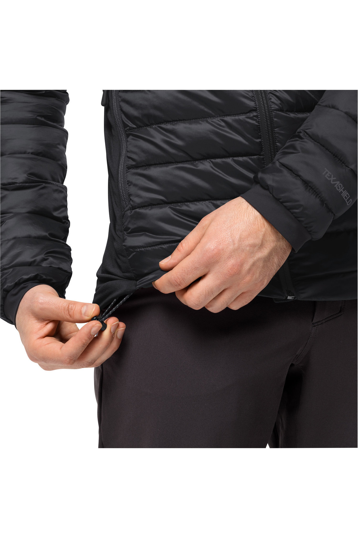 Jack Wolfskin Routeburn Pro Ins Erkek Siyah Outdoor Ceketi ERKEK OUTDOOR CEKETİ görsel 5