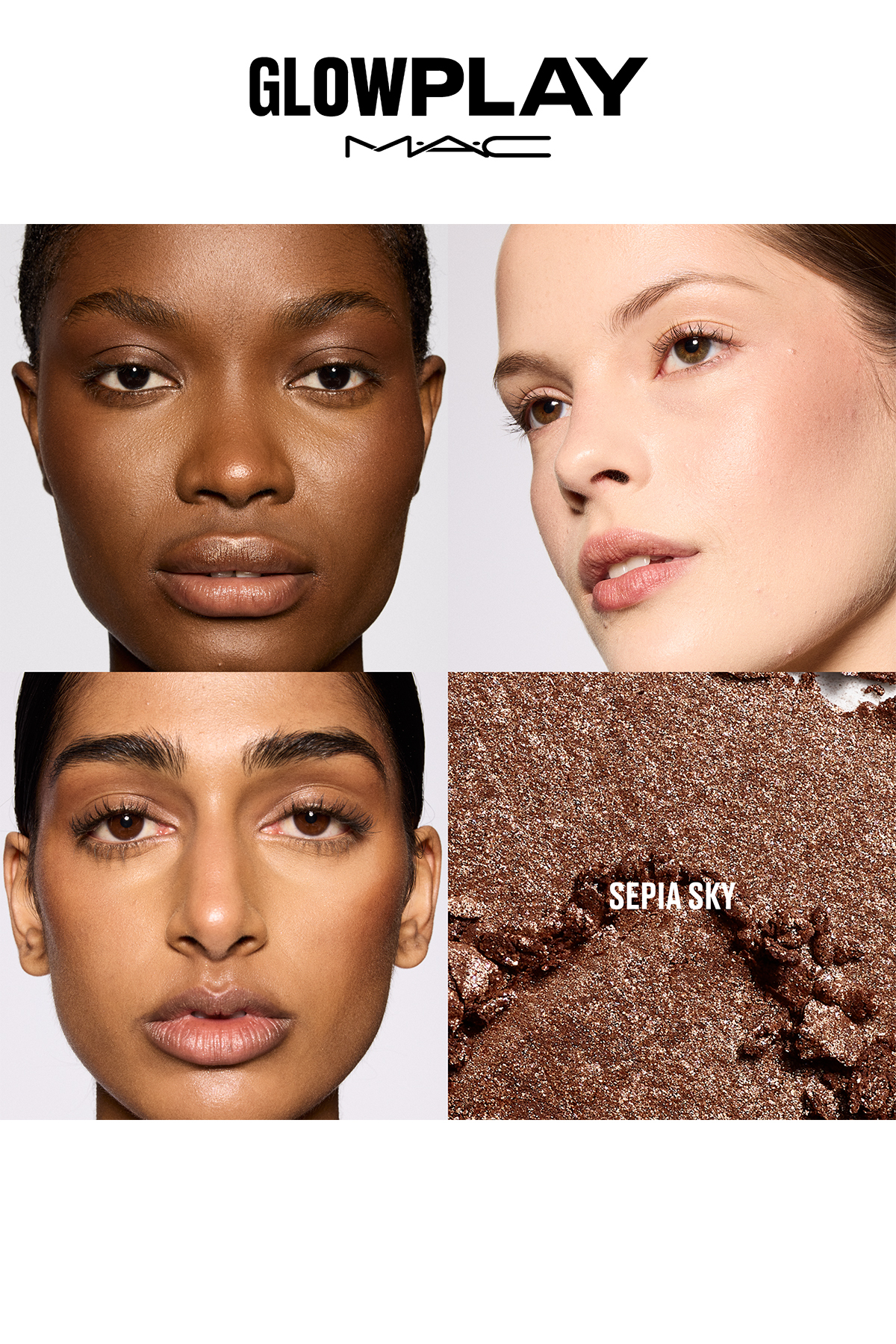 M·A·C Glow Play Bouncy Highlighter Bulut Kadar Hafif, Yumuşak Dokulu Aydınlatıcı - Sepia Skies — سفید 147424 — تصویر 2 از 5