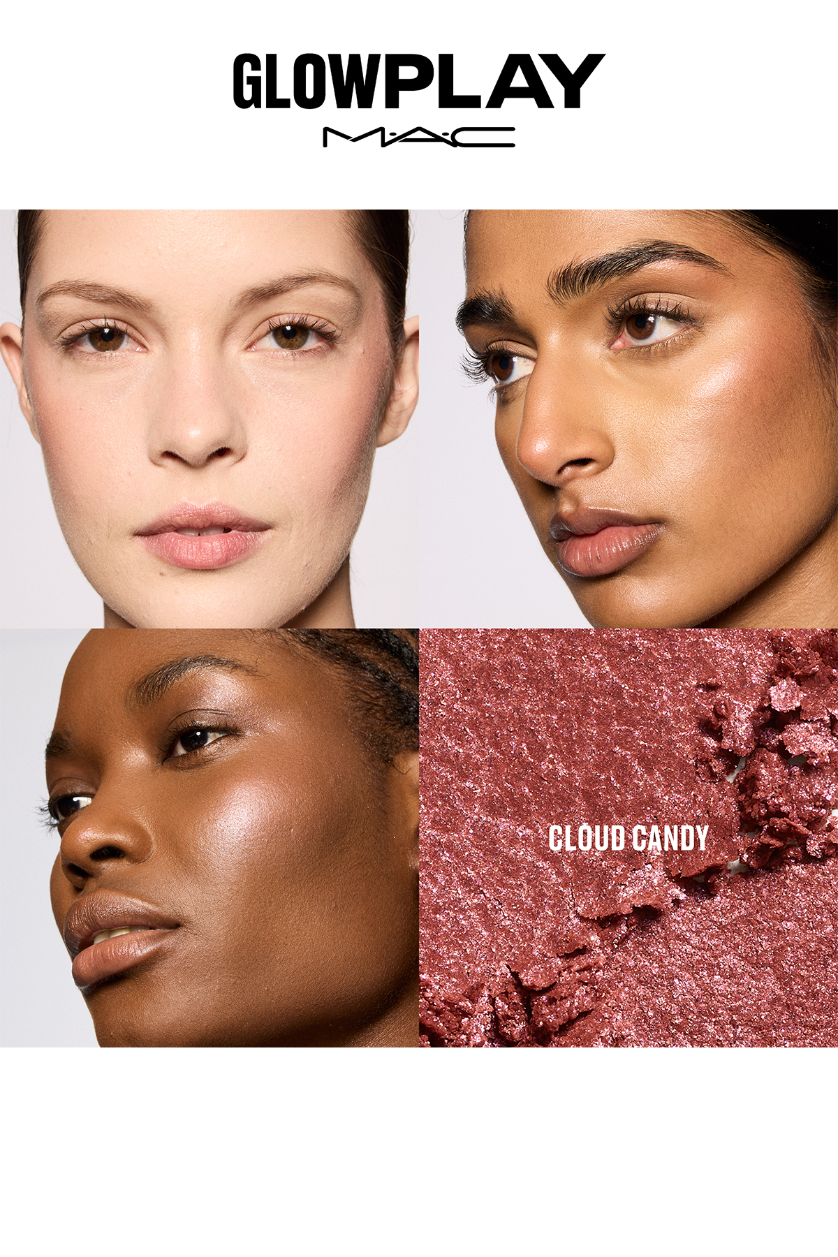M·A·C Glow Play Bouncy Highlighter Bulut Kadar Hafif, Yumuşak Dokulu Aydınlatıcı - Cloud Candy — سفید 147424 — تصویر 2 از 5