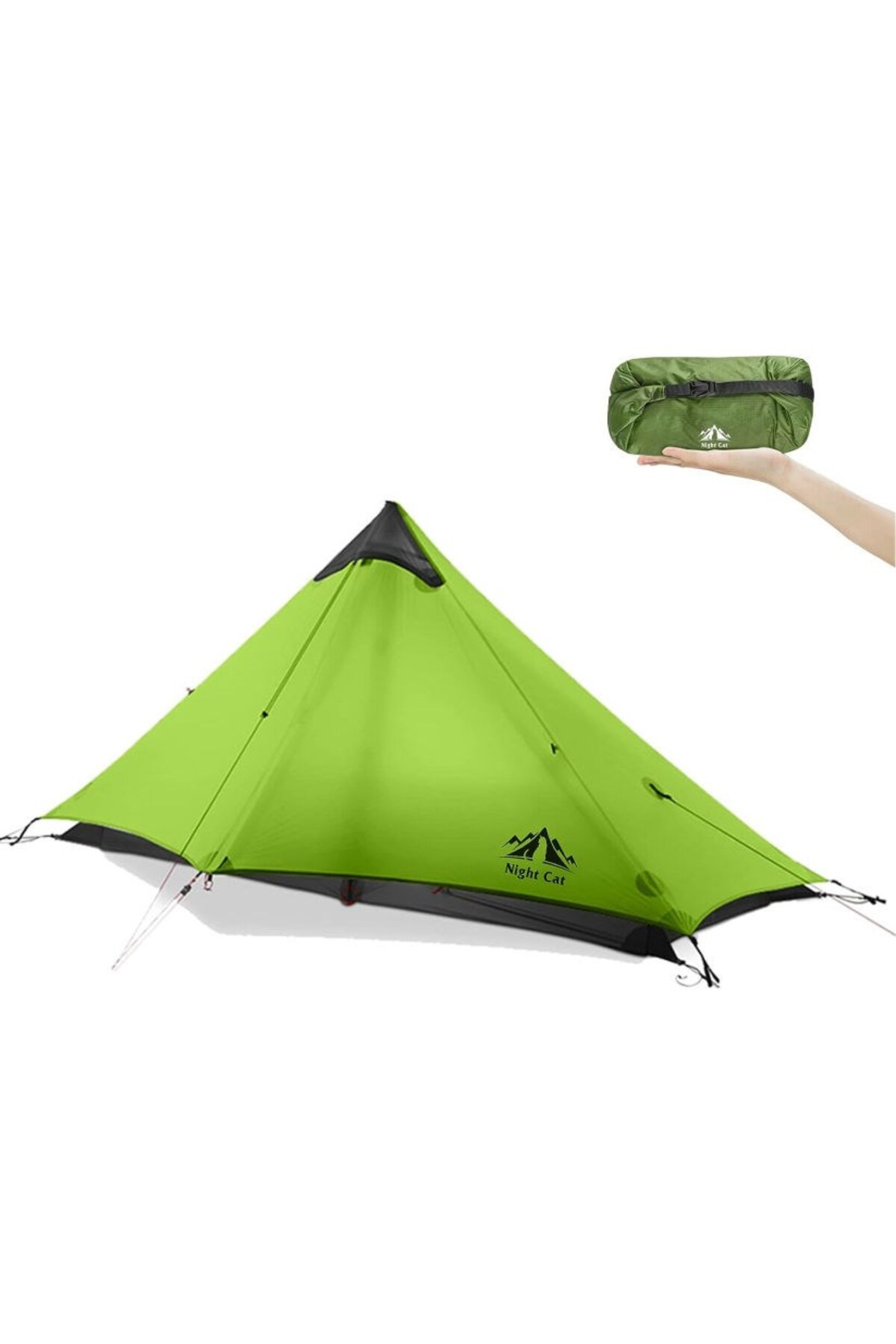 Nightcat Night Cat Lanshan-1 Kişilik 4 Mevsim Ultralight Çadır - Yeşil