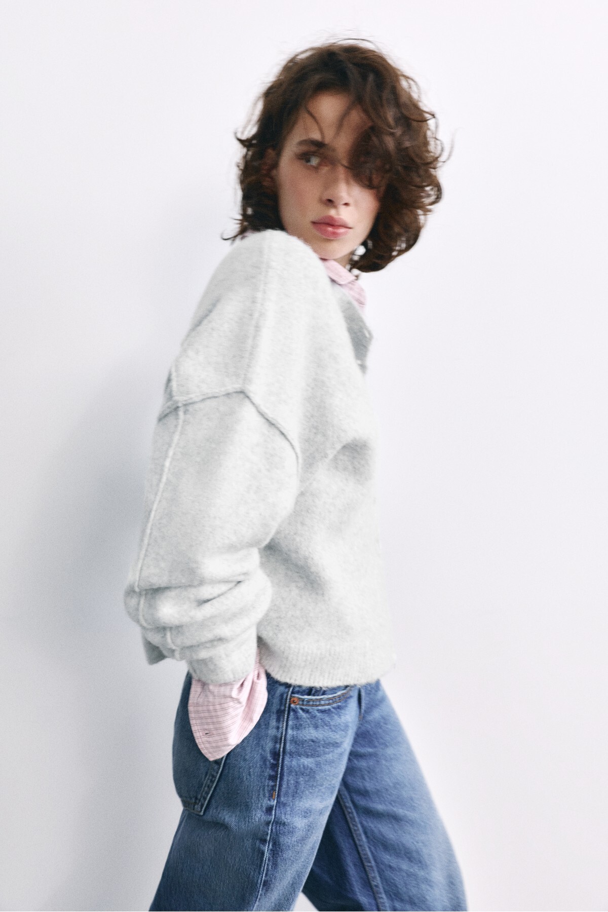 Pull & Bear Yumuşak örgü hırka görsel 2