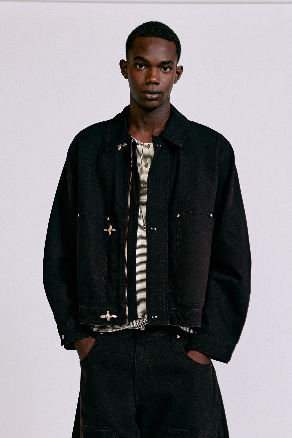 Pull & Bear Süslü düğmeli ceket görsel 2