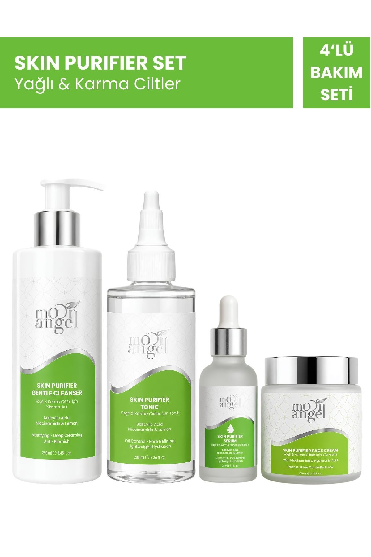 SKIN PURIFIER SET Yağlı ve Karma Ciltler için 4LÜ SET — görsel 1