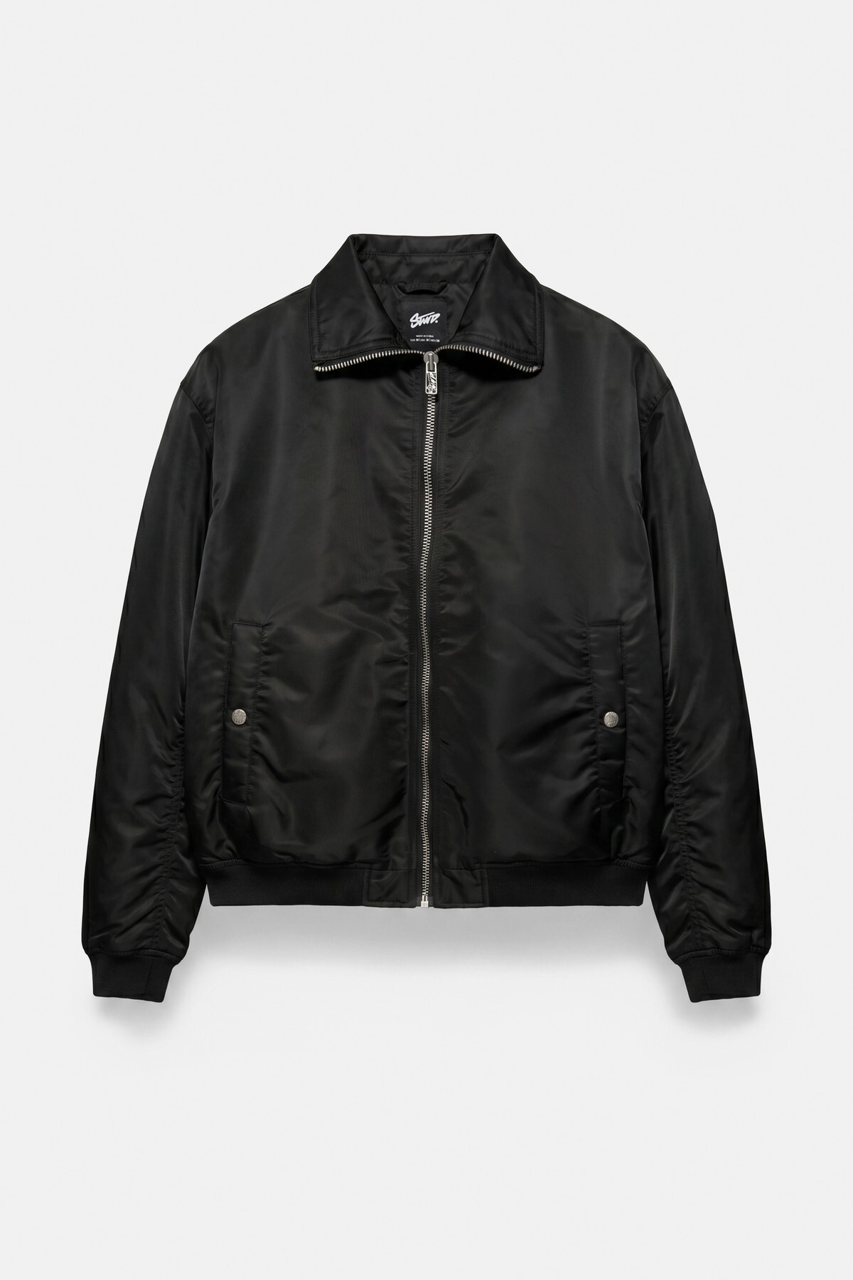 Pull & Bear Gömlek yakalı bomber ceket görsel 8