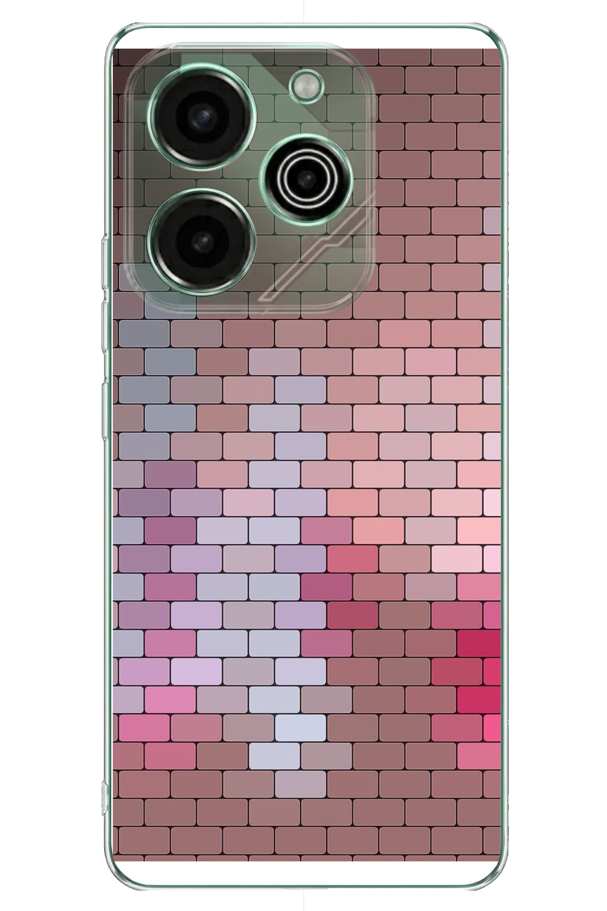 Tecno Pova 6 - Pova 6 Pro Uyumlu Renkli Duvar Baskılı Silikon Kılıf