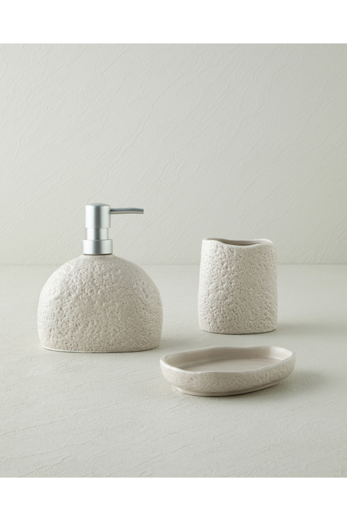 Seras Dolomite 3'lü Banyo Seti Koyu Bej