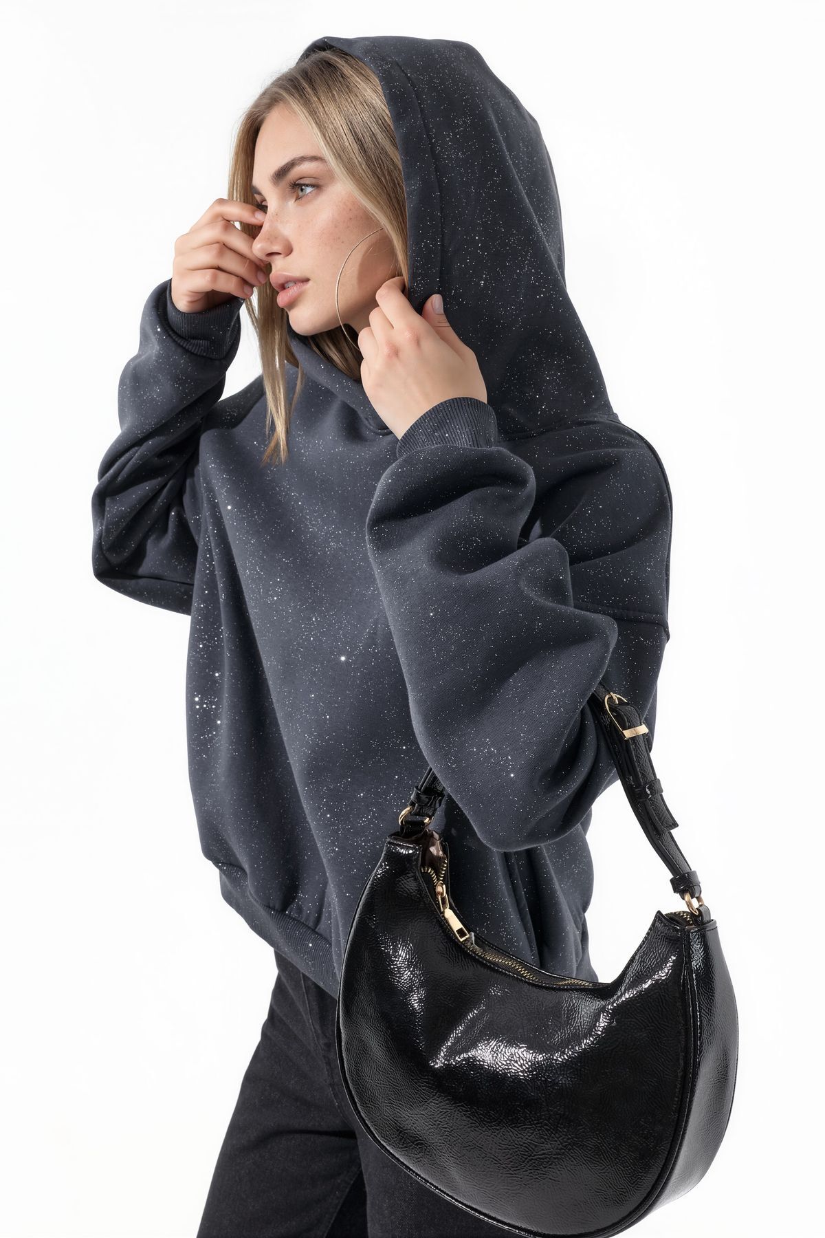 Hiccup BUSEM Kadın Pamuk Karışımlı Sweatshirt görsel 2