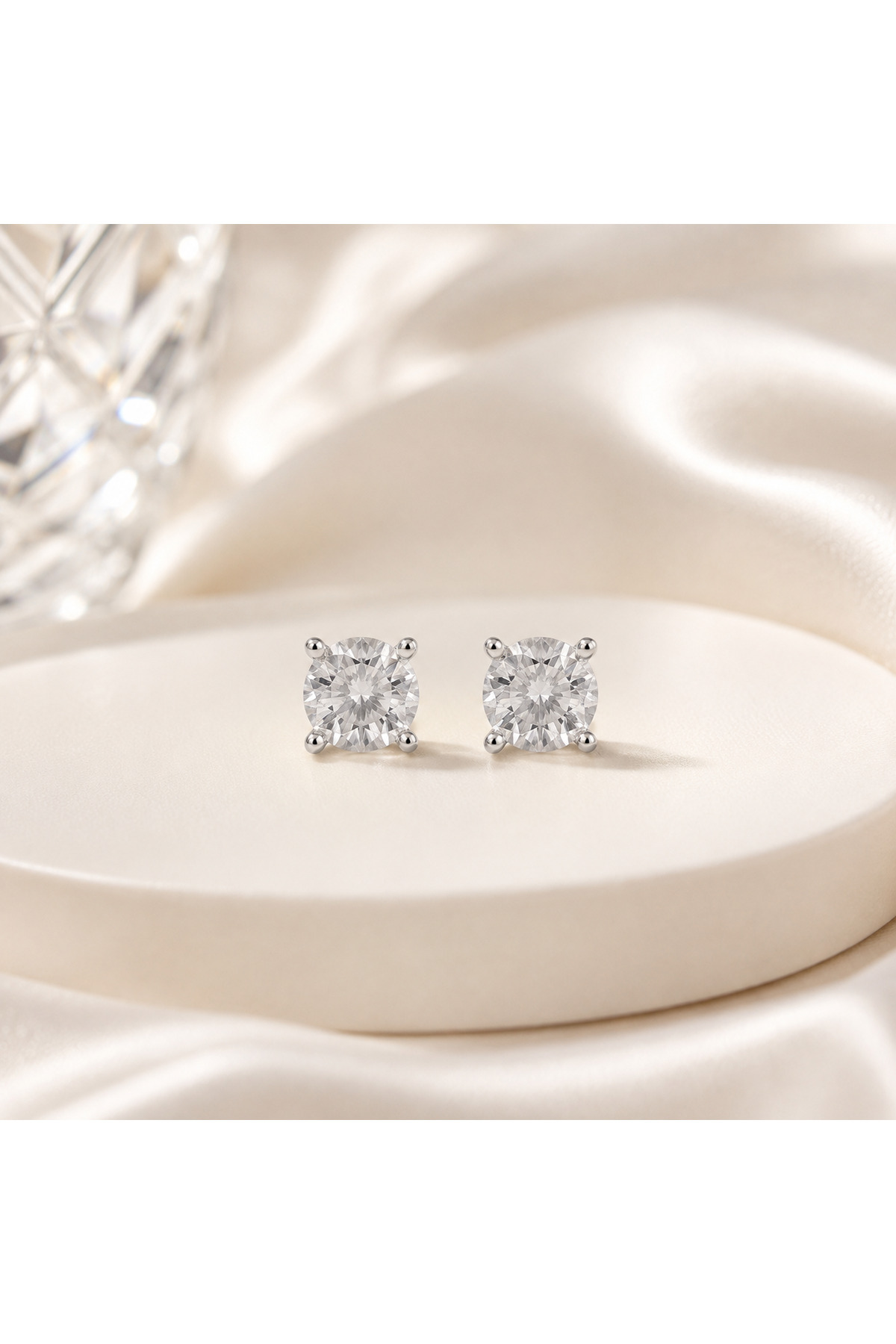 ozzanova Ozza Nova 925 Ayar Gerçek Gümüş 7 mm Zirkon Taşlı Tektaş Küpe Kadın Erkek Çocuk Unisex görsel 4