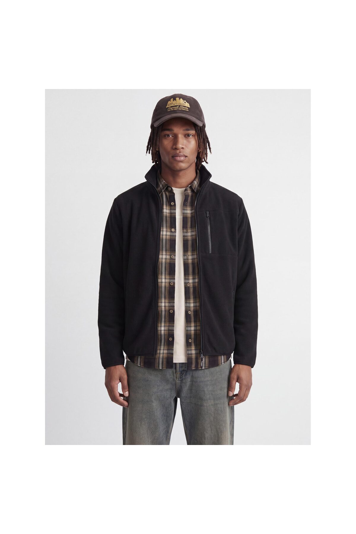 کاپشن پشمی مشکی مردانه لوپو (۱۲۲۹۸۶۶۷-B) جک اند جونز پلار سافت شل Jack & Jones