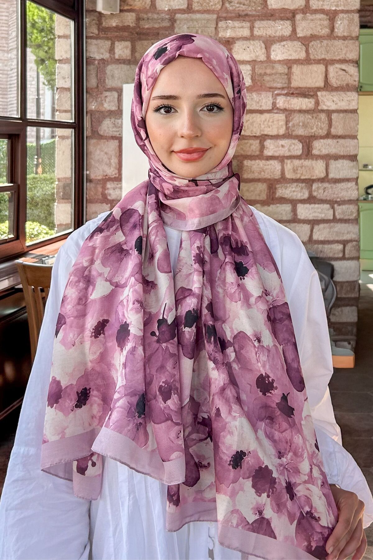 CUOCA LOUNGE Camellia Soft Pamuk Şal Pudra Pembe