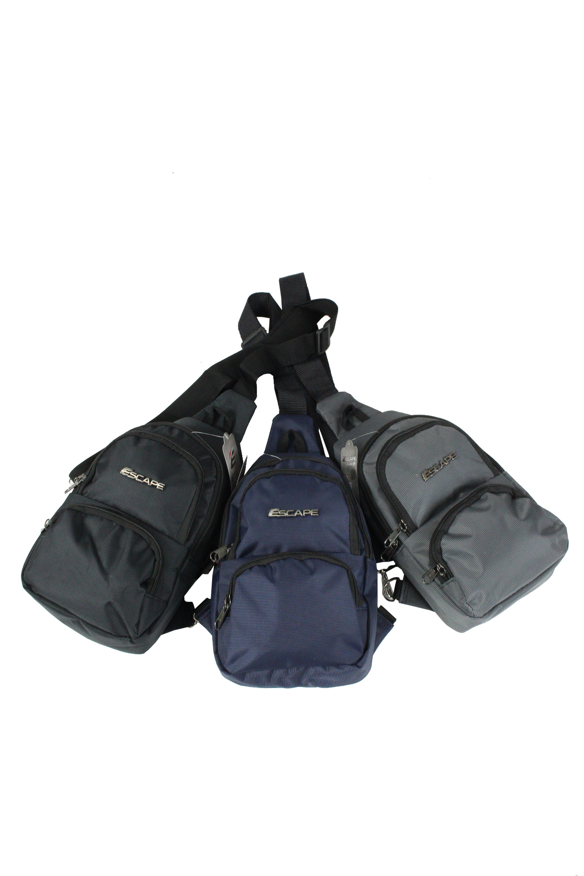 ESC 3530 Yağmura Dayanıklı Polyester Çapraz Body Bag Siyah