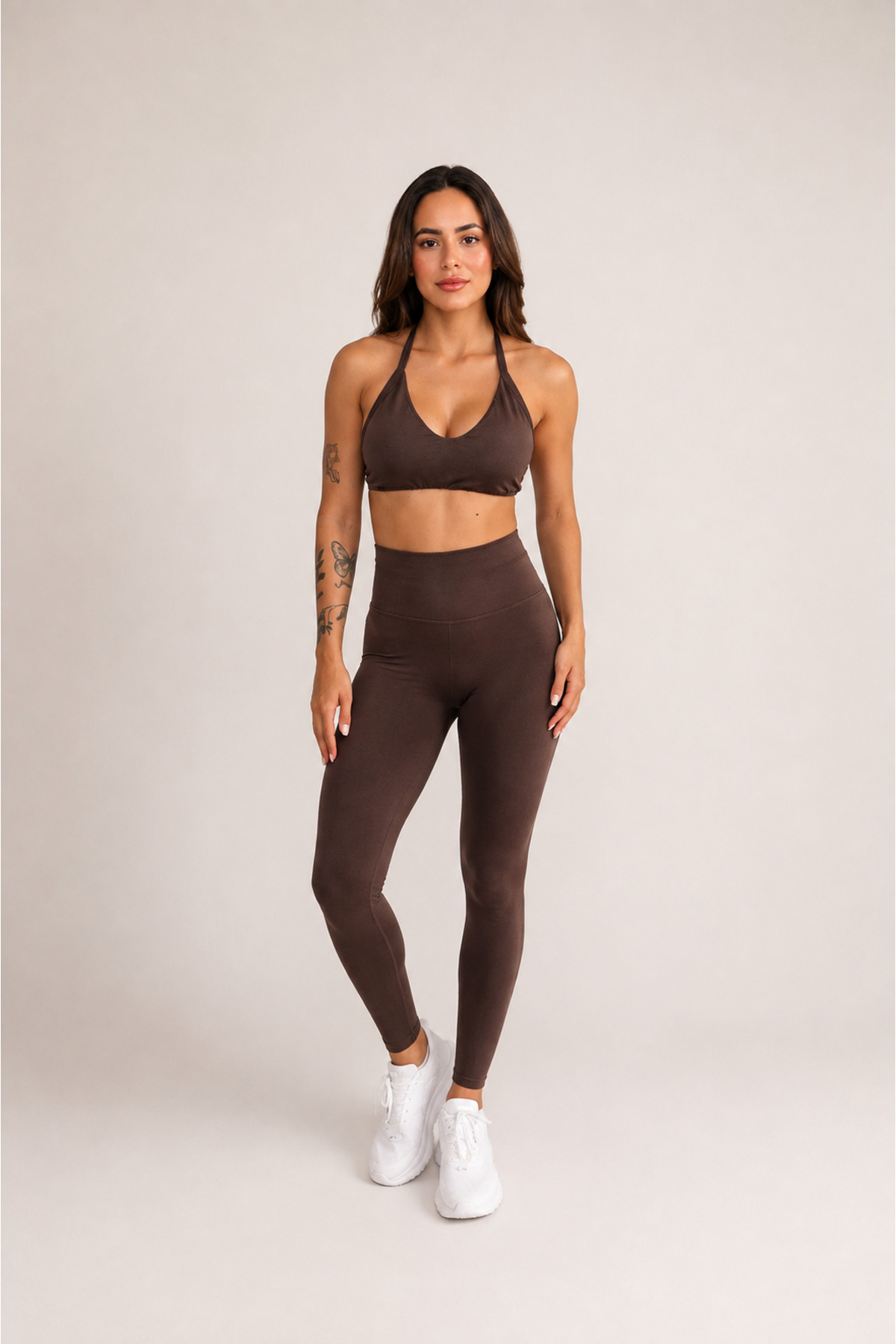FOREVER MORE Milene Model Yüksek Bel Toparlayıcı Büzgü Detaylı Push Up Seamless Tayt görsel 5