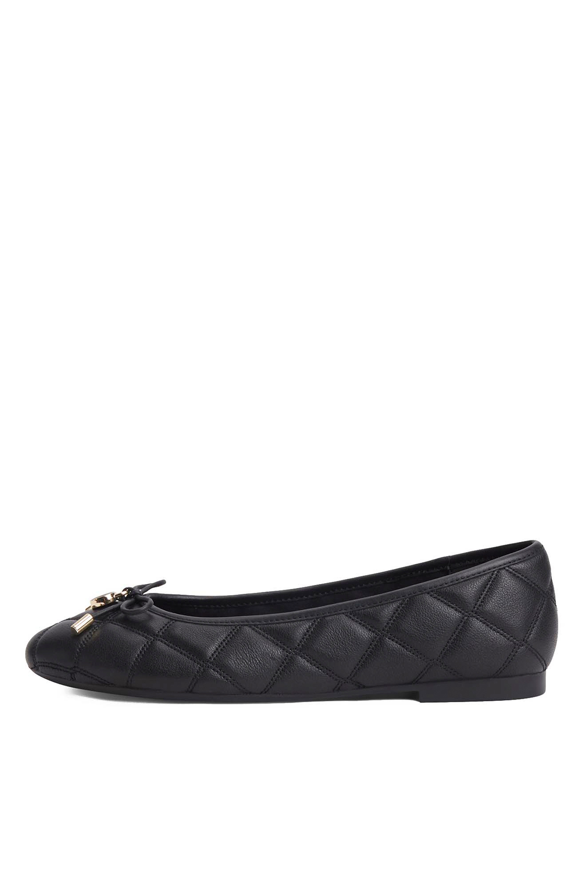 Tommy Hilfiger Siyah Kadın Babet TH CHARM QUILTED BALLERINA görsel 5