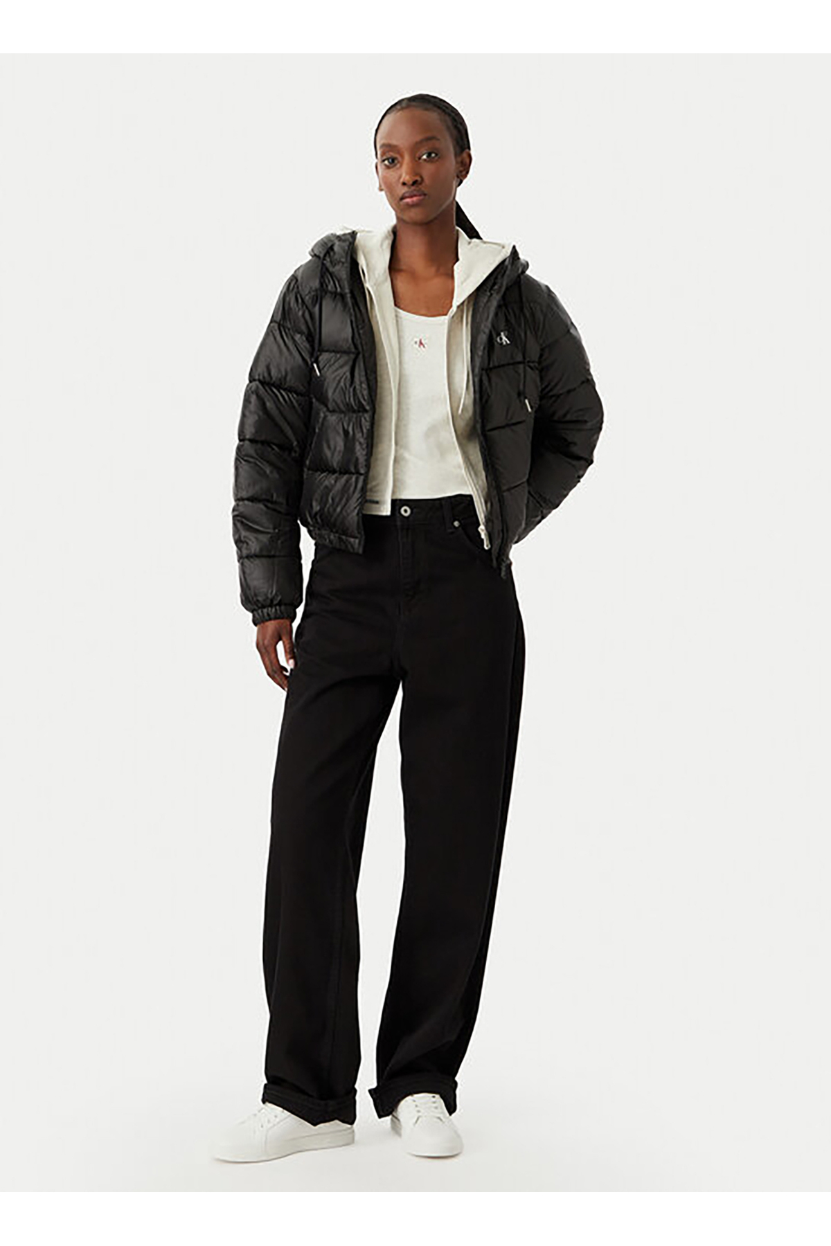 Calvin Klein Jeans Siyah Kadın Mont LV047G507GUB1 görsel 2