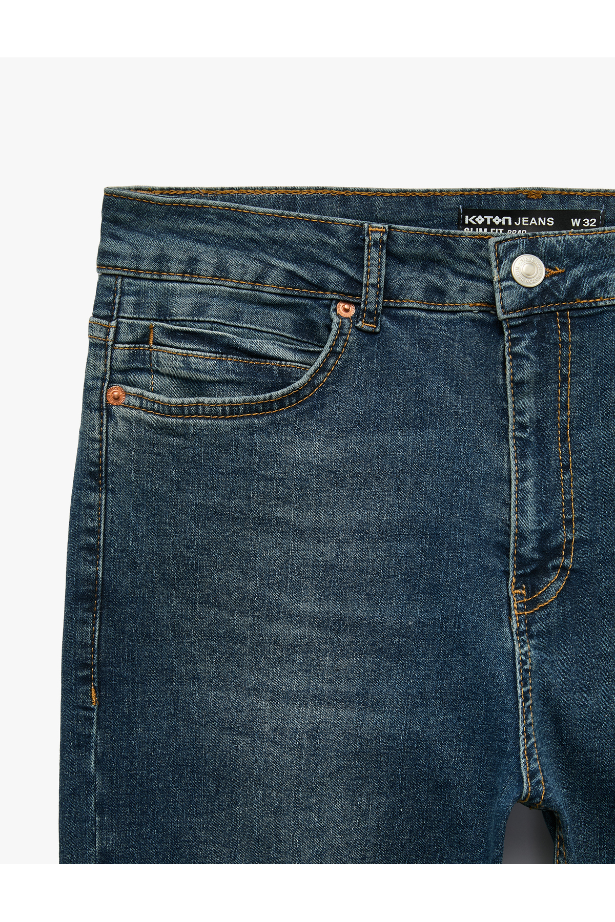 Koton Pamuklu Normal Bel Cepli Slim Fit Jean Pantolon - Brad Jean görsel 3