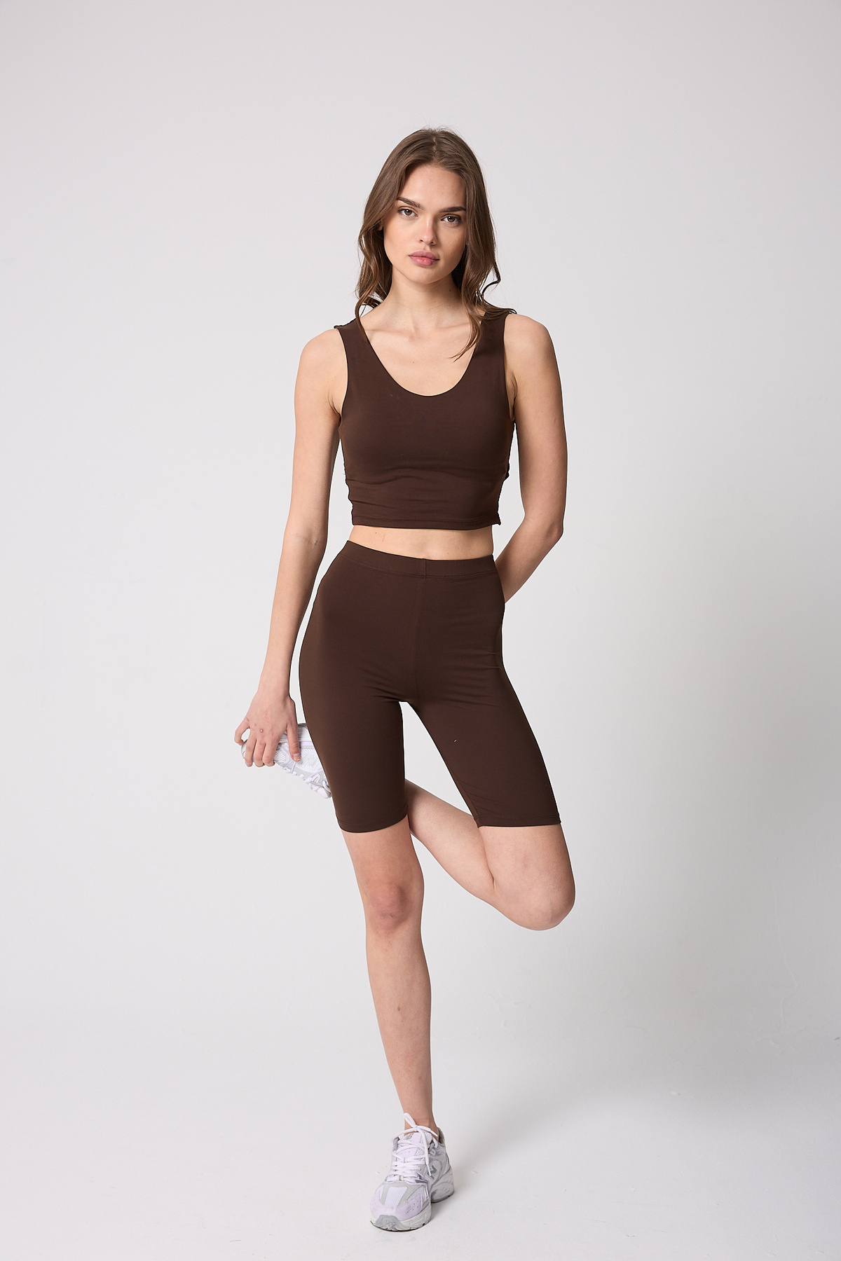 urban wear URBAN KADIN KAHVE Sırtı Çapraz V Likralı Büstiyer - 2514 görsel 2