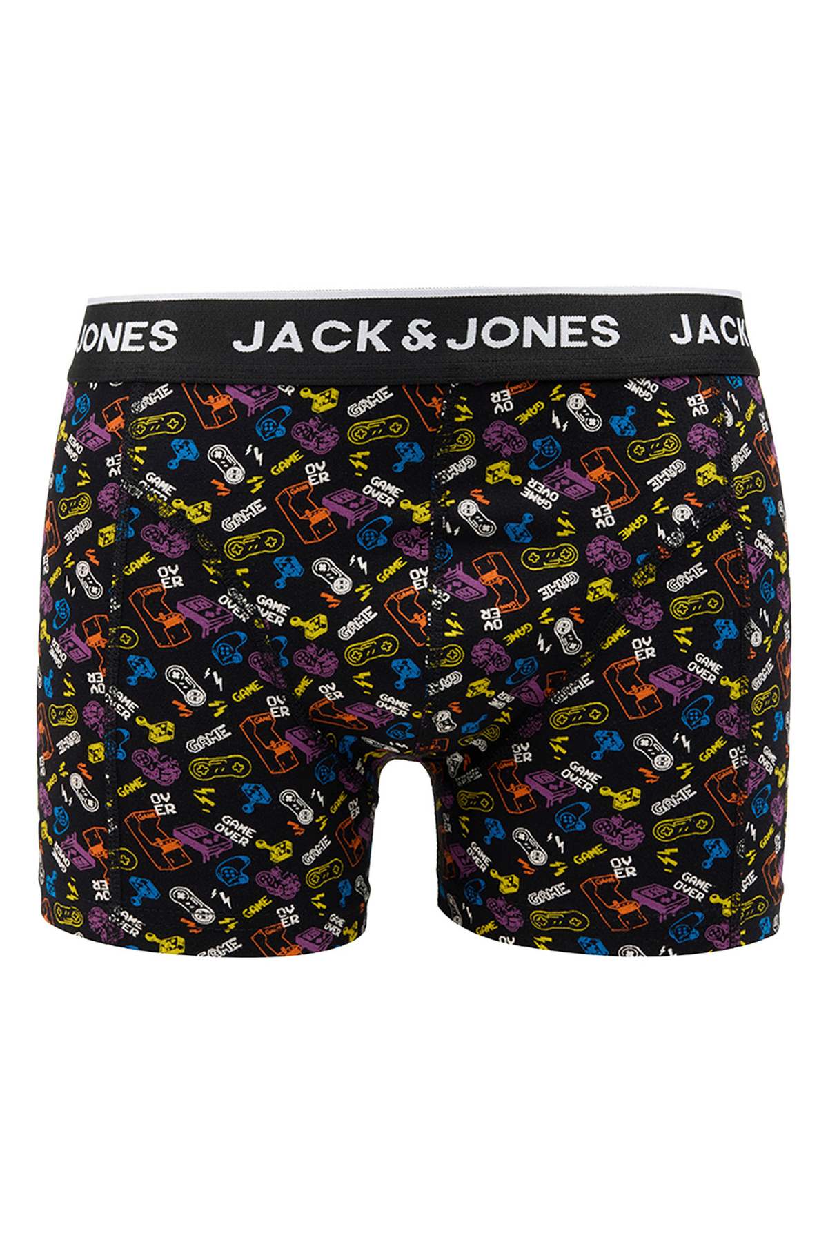 شورت ورزشی مردانه مشکی مدل 12309121 JACGAMING بسته 3 عددی جک اند جونز باکسر Jack & Jones