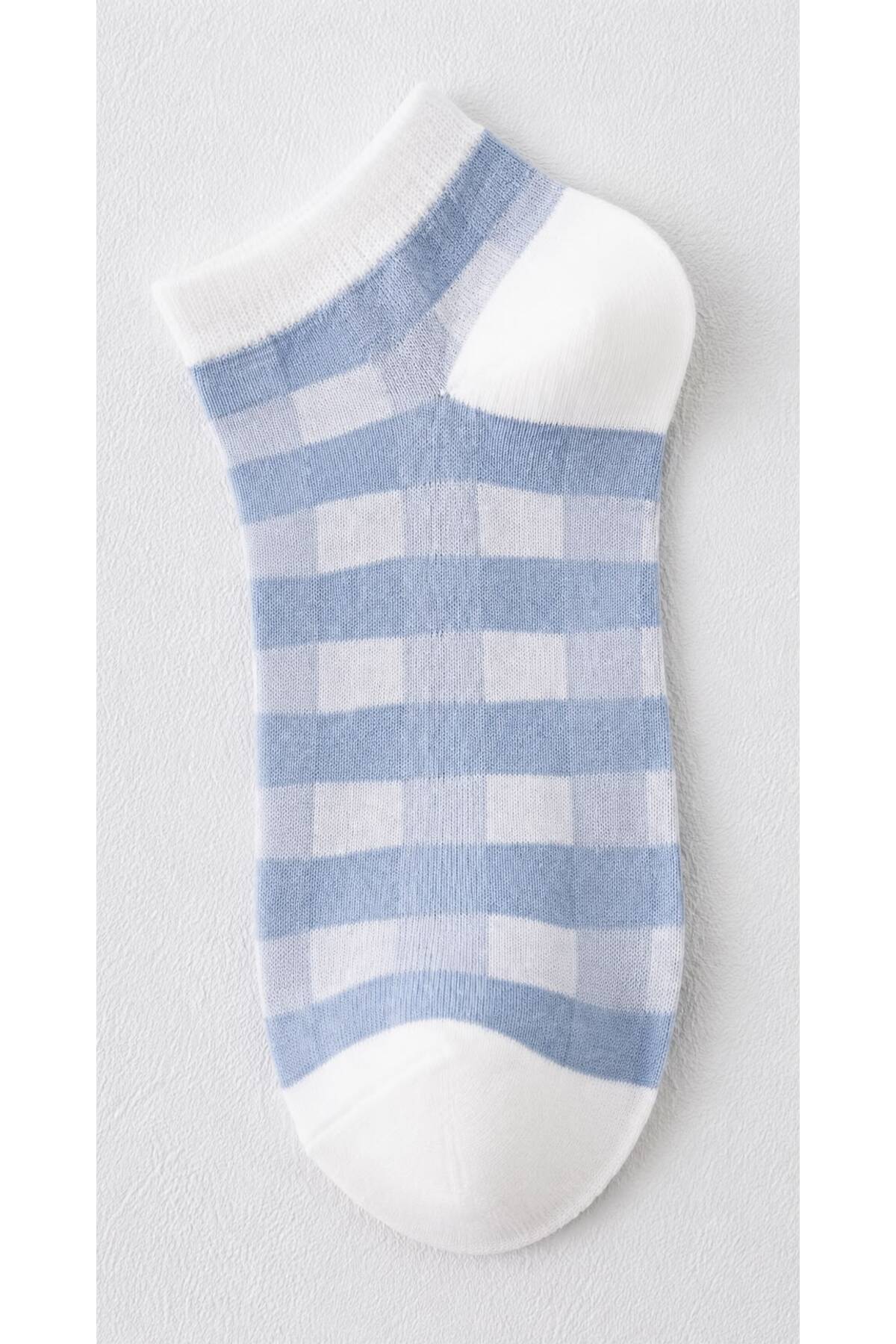 Sky Socks 8'Li Civciv-Papatya Desenli Patik Çorap Seti görsel 7