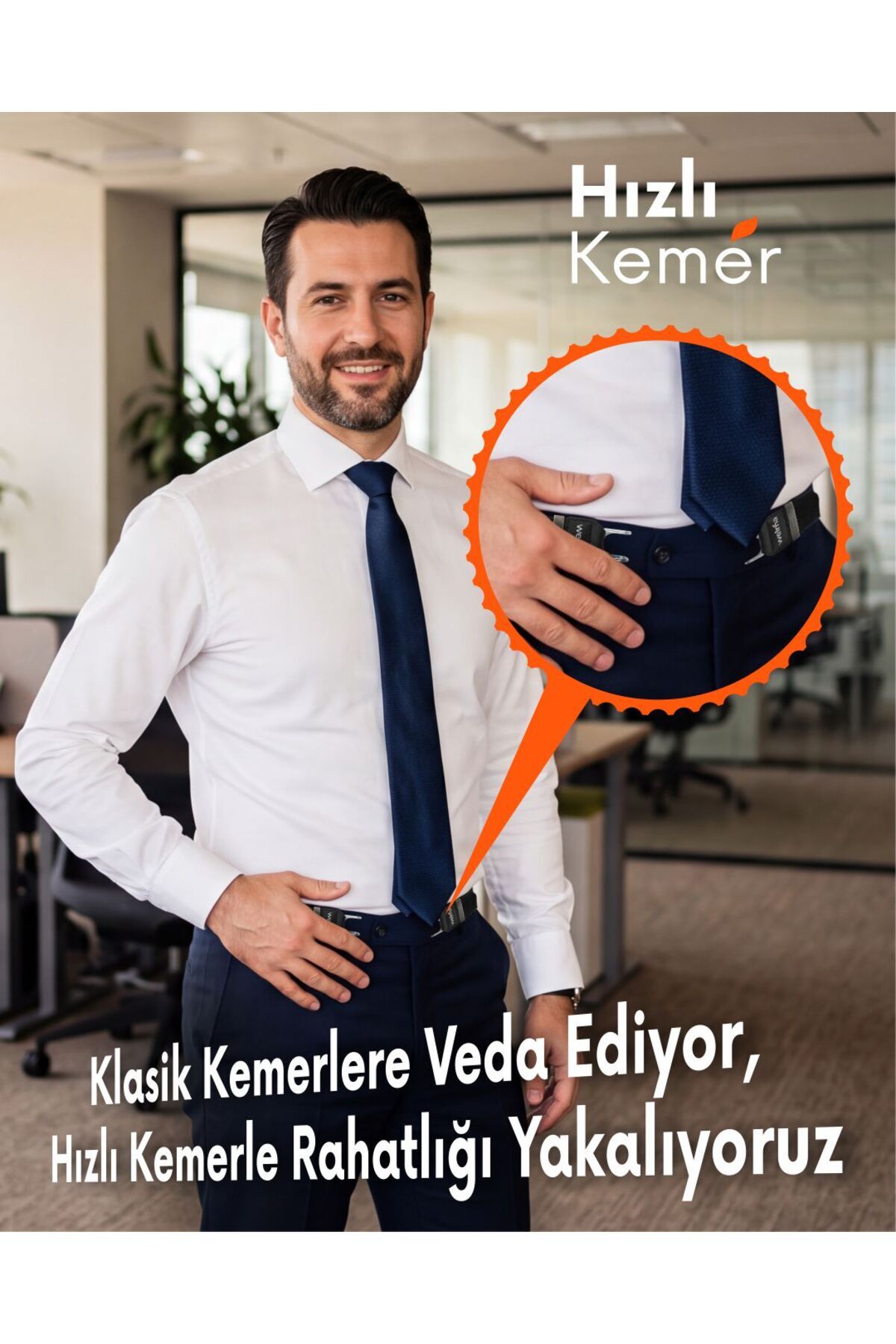 WELMA Kemer Hızlı Kemer, her beden için uygundur, 2 adet görsel 5