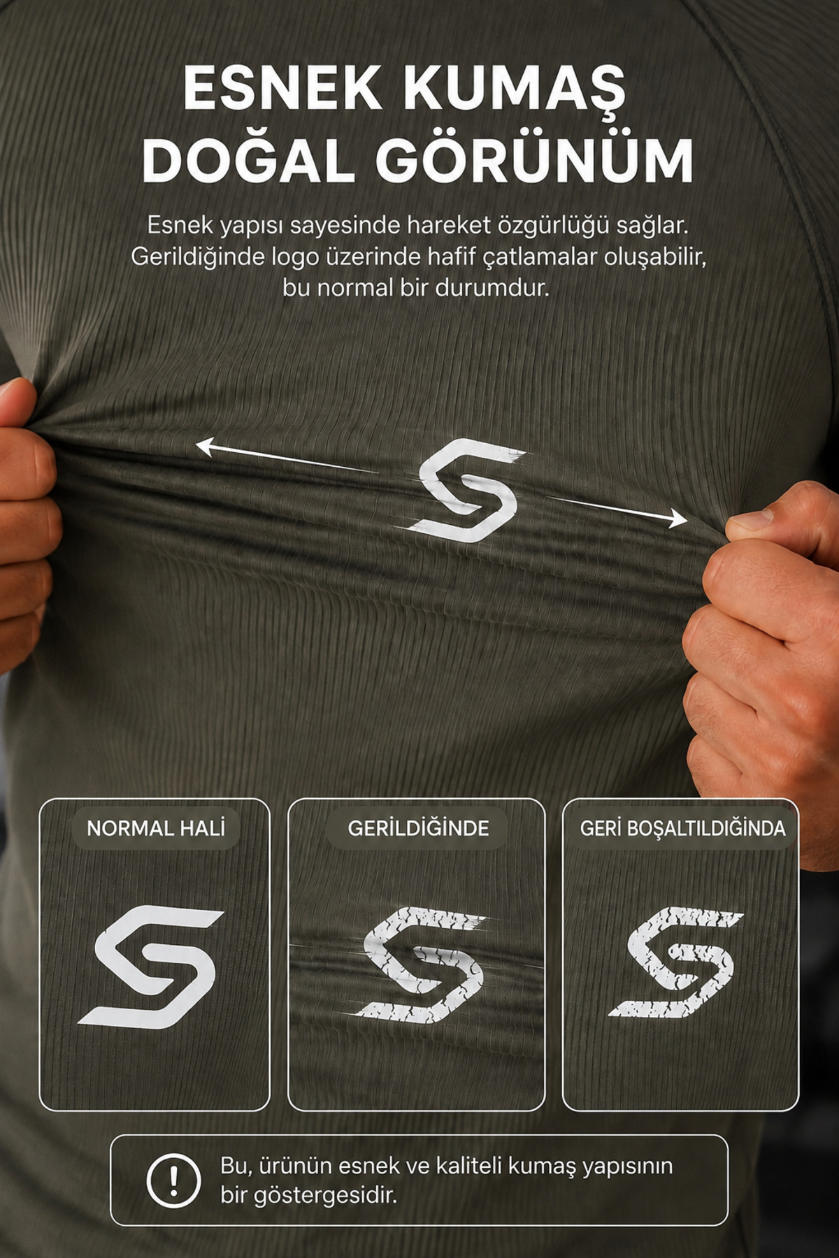 Sapeur 3'lü Erkek Premium Ribana Compression Spor ve Günlük Tişört - Ultra Esnek ve Nefes Alan görsel 5