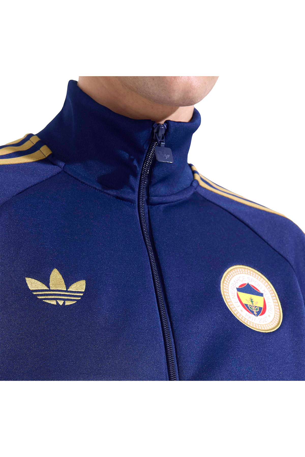 adidas Fenerbahçe Originals Erkek Lacivert Futbol Sweatshirt HZ1020 görsel 6