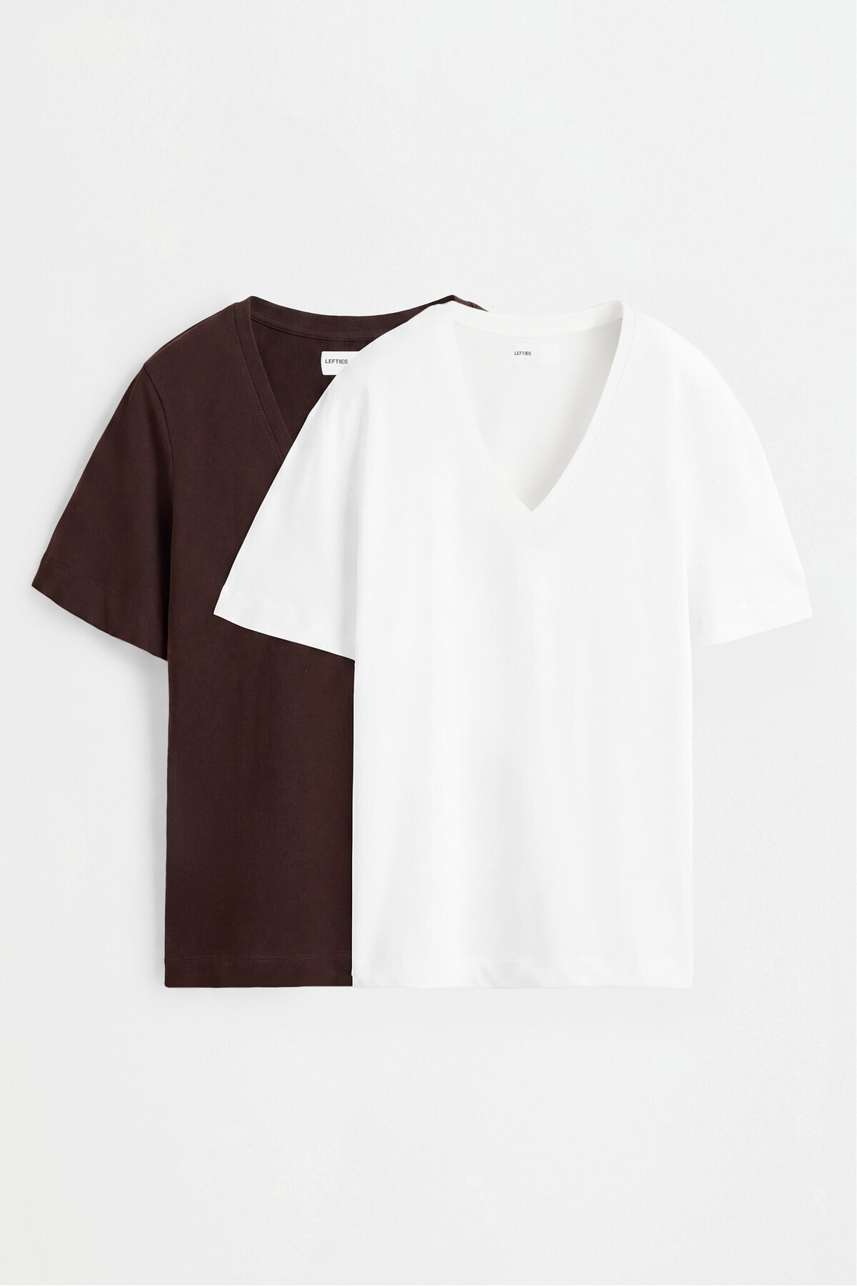 LEFTIES 2'li V yaka t-shirt paketi