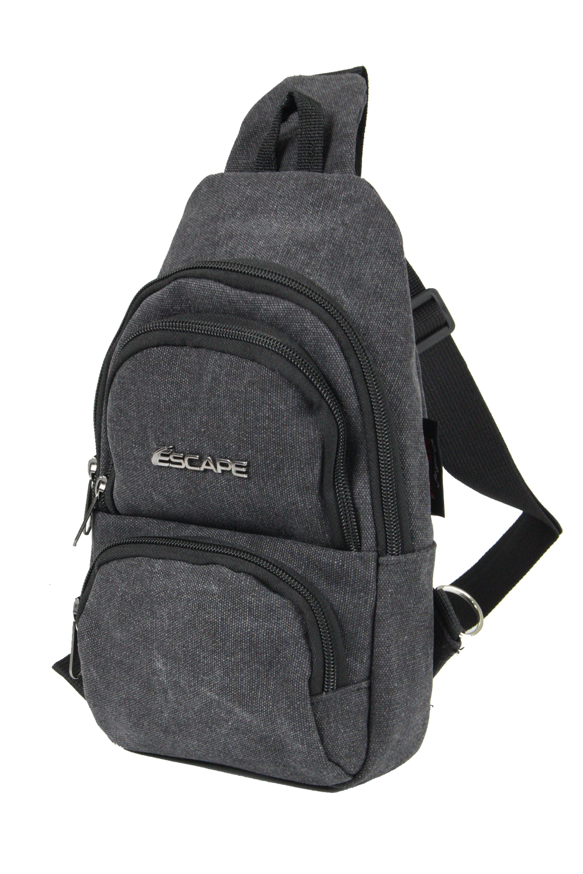 ESC 3530 Yağmura Dayanıklı Kanvas Çapraz Body Bag Siyah
