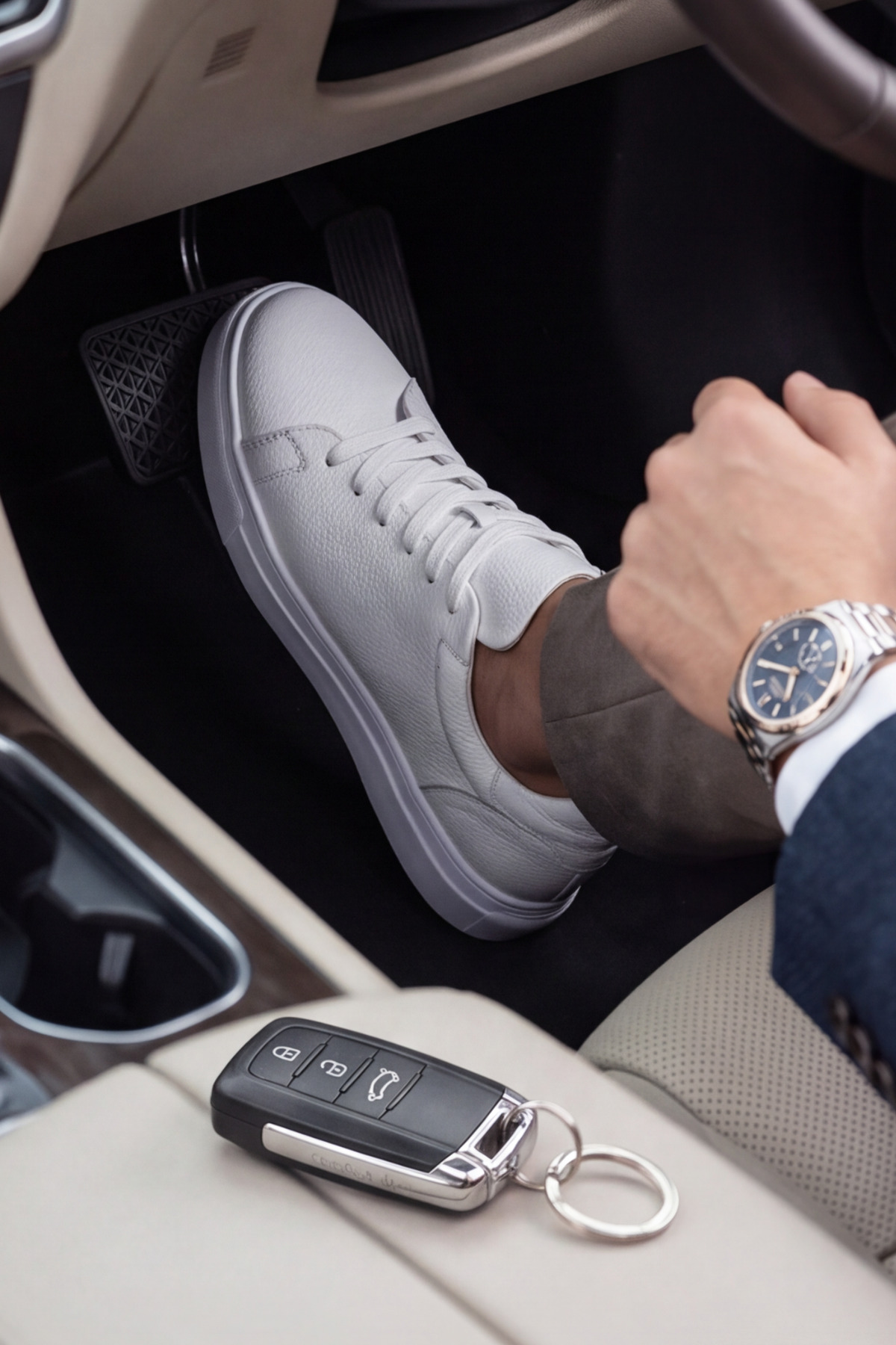 Liarca Asterio %100 Hakiki Deri Sararmayan Faylon Taban Sneaker Klasik Beyaz Ayakkabı görsel 7