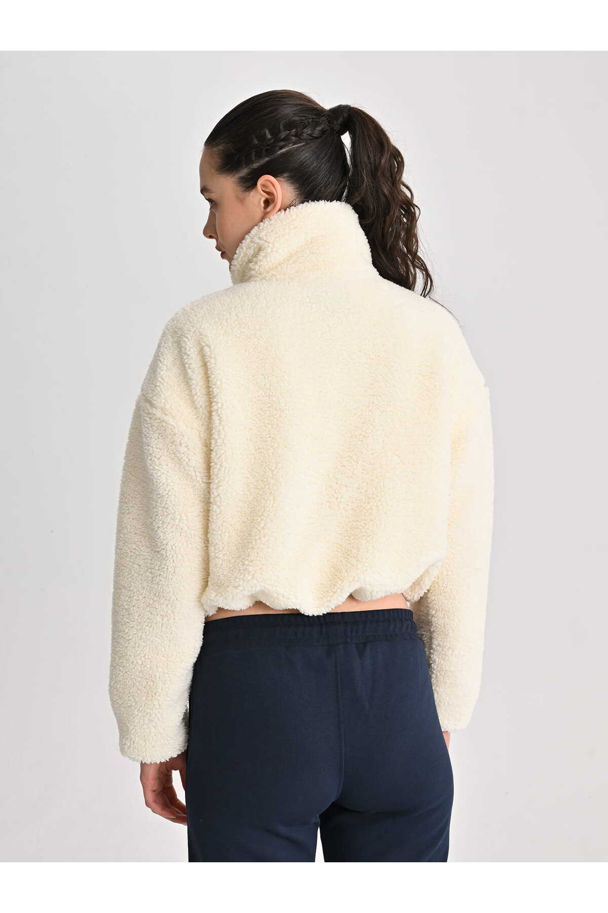 Fenerbahçe KADIN TREND MİKRO DETAYLI PELUŞ SWEAT görsel 4