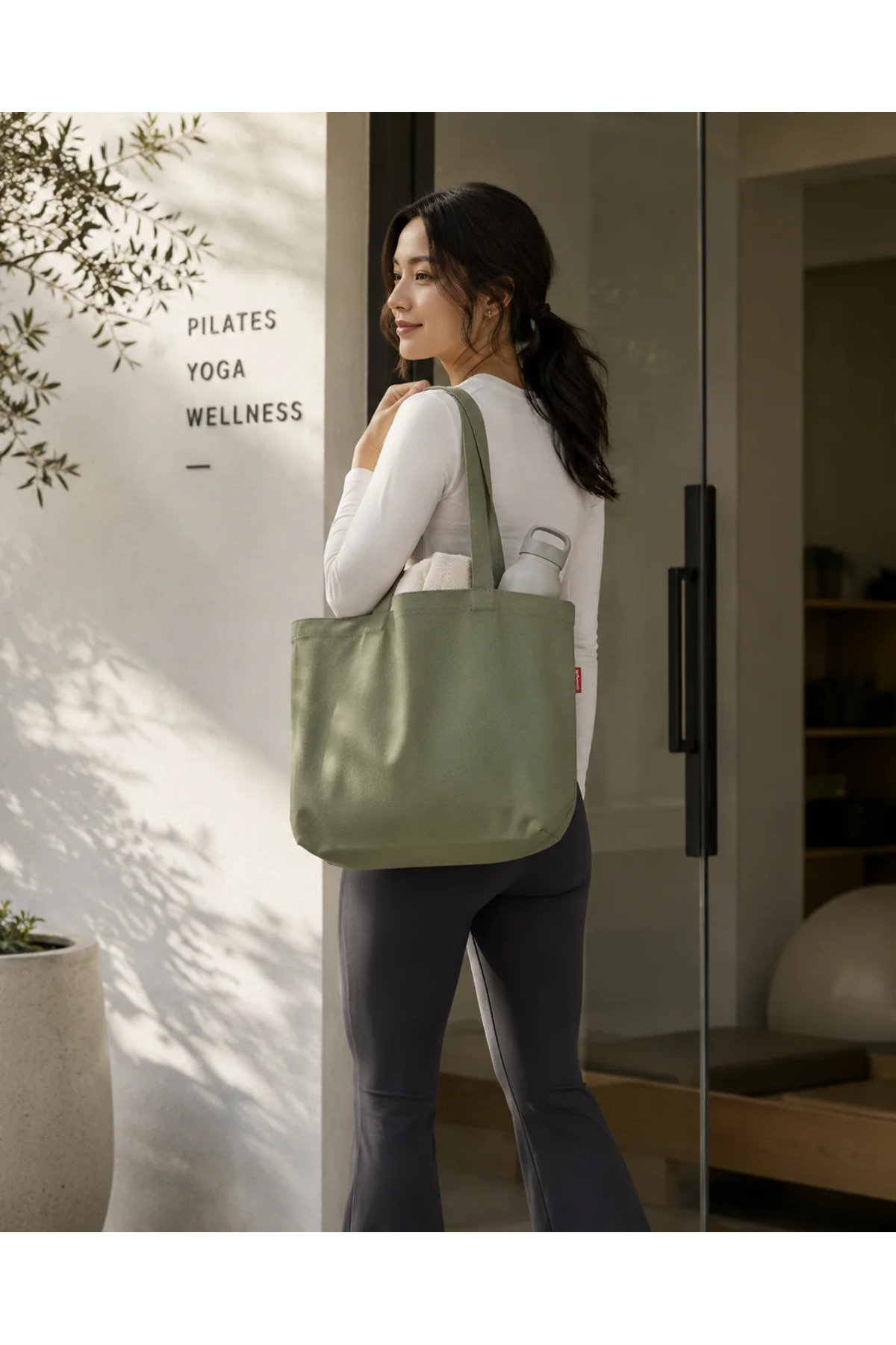 Baghashtag Mellow 340 Sage Tote Bez Çanta görsel 5