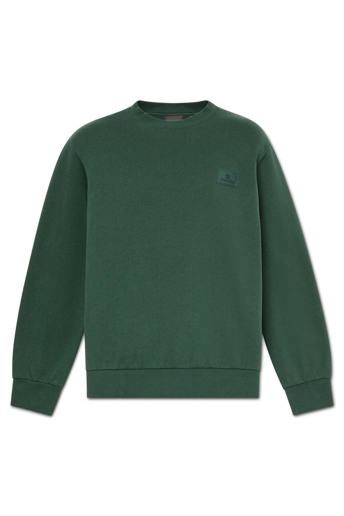 سویشرت مردانه سبز Silicon Badge Bb Crew