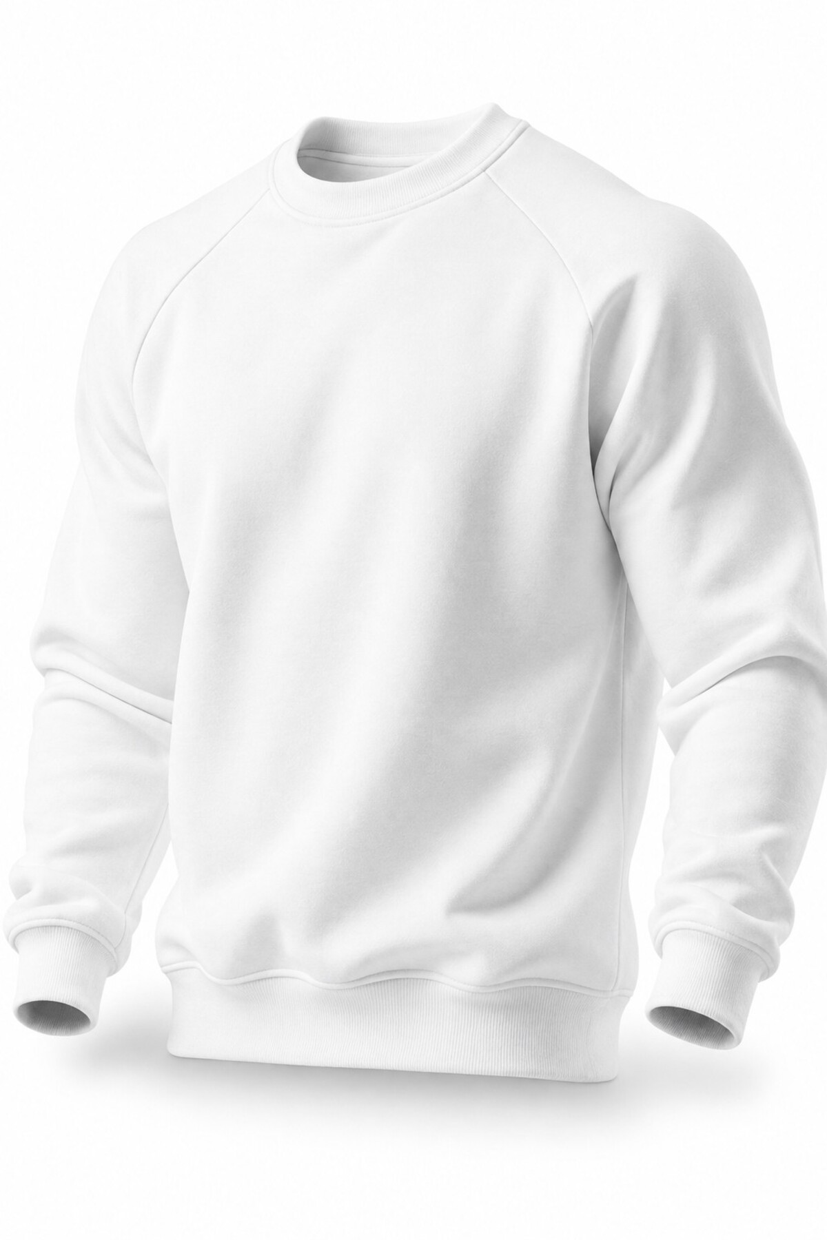 GHASSY CO . Erkek Bisiklet Yaka Spor Sweatshirt Basic Günlük Rahat Pamuklu Uzun Kollu Sweat