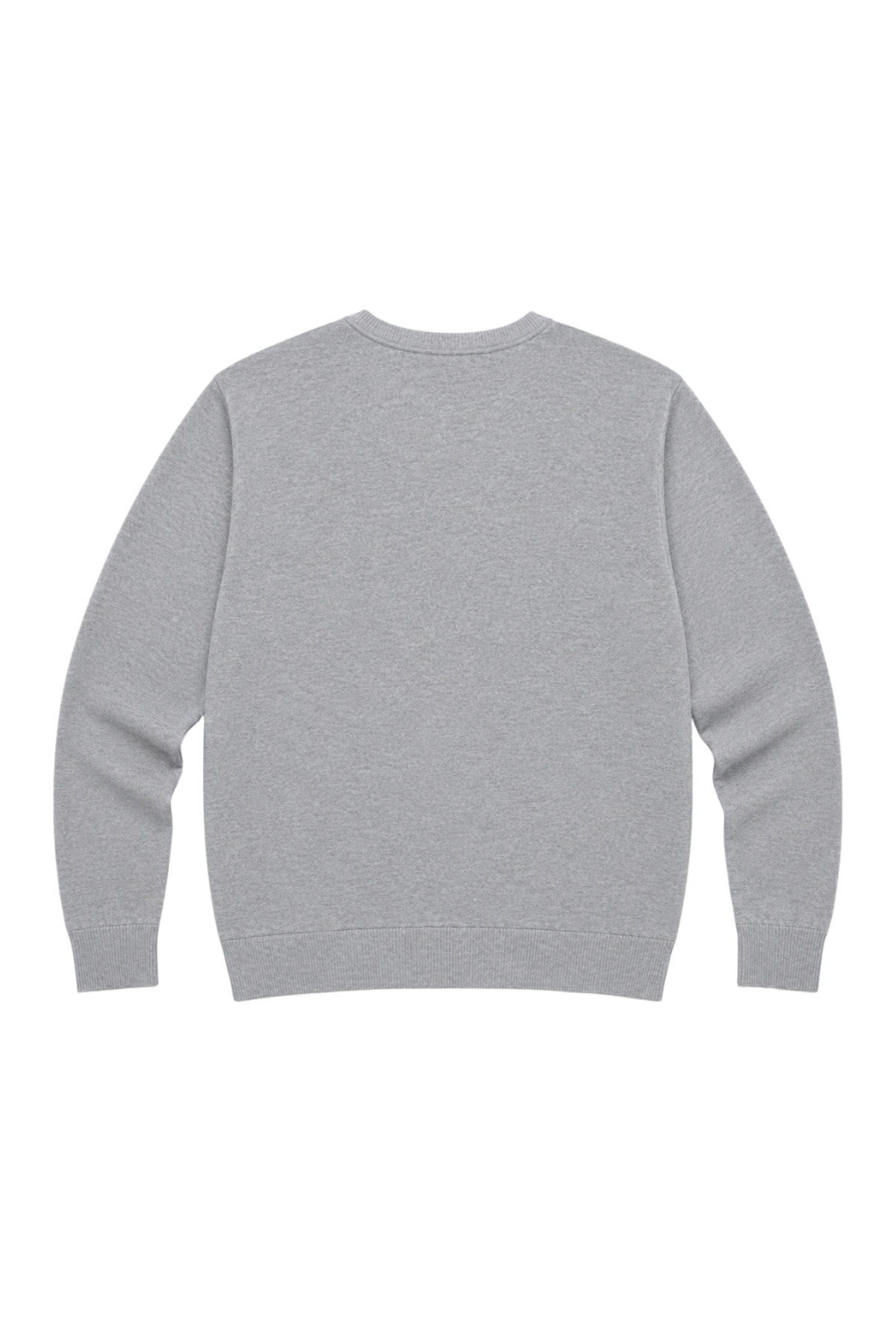 BattalModa Erkek Büyük Beden Gri Bisiklet Yaka Motif Triko Kazak 3XL-4XL-5XL-6XL görsel 5