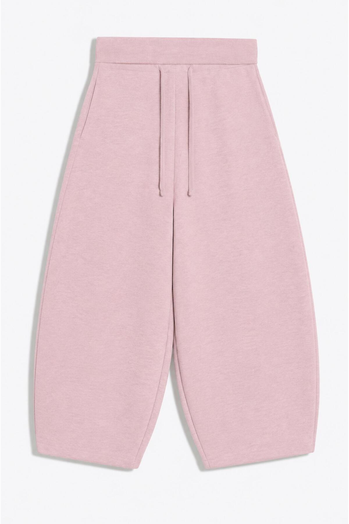 Hira Online Üç İplik Şardonlu Kıvrımlı Kaşkorse Bel Cepli Ayarlanabilir Lastikli Ultra Bol Barrel Fit Baggy Pantolon\Eşofman Altı görsel 2