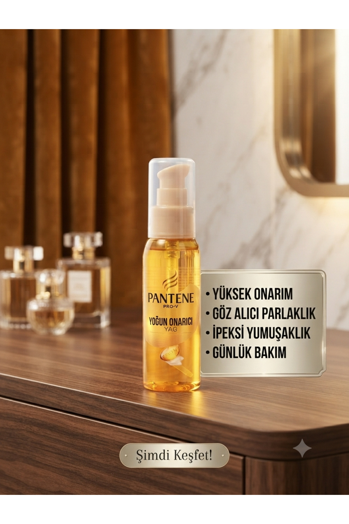 tb Pantene Pro-V Gold Series — Yoğun Onarıcı Lüks Saç Bakım Kremi / Maskesi Saç Bakım Yağı — pntntb00003465 — تصویر 2 از 3