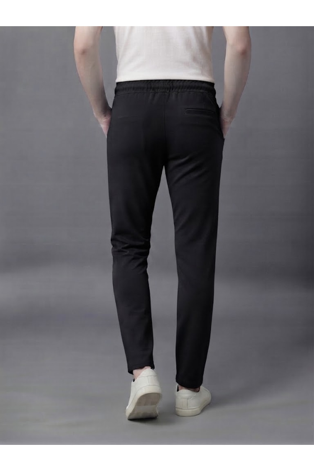 شلوار مردانه لایکرا کمری الاستیک Premium Comfort — مشکی NZN-2600070 — تصویر 4 از 4