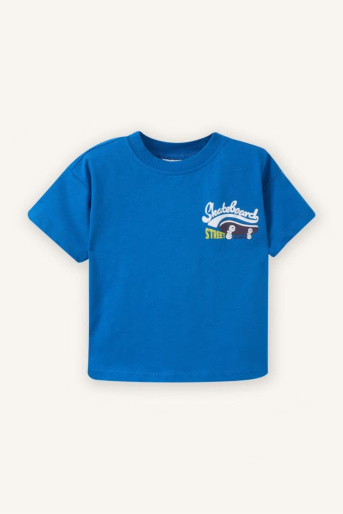Defacto 100% Cotton Skateboard Printed T-Shirt Baby Boy G9921A526Sm