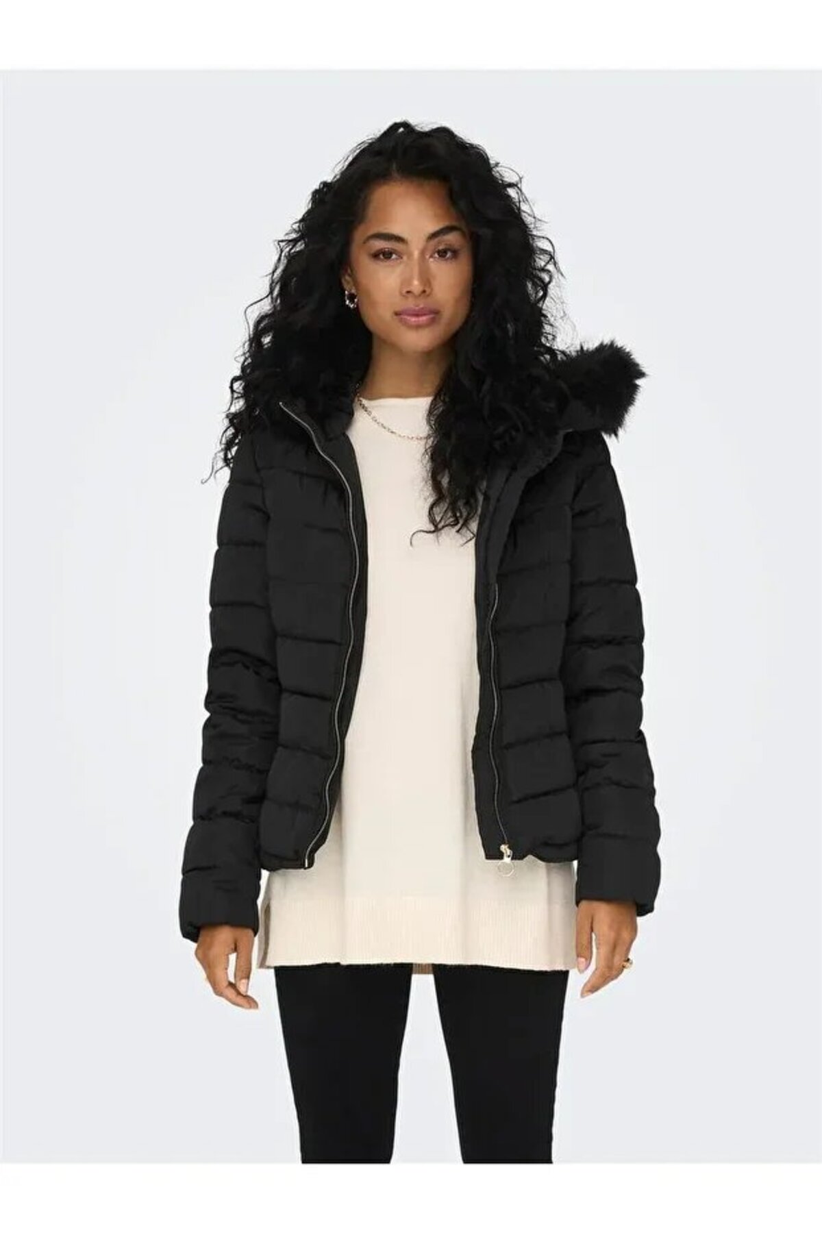 ONLY Onlellan Quilt Hood Jacket Life Otw Kadın Mont 15300254