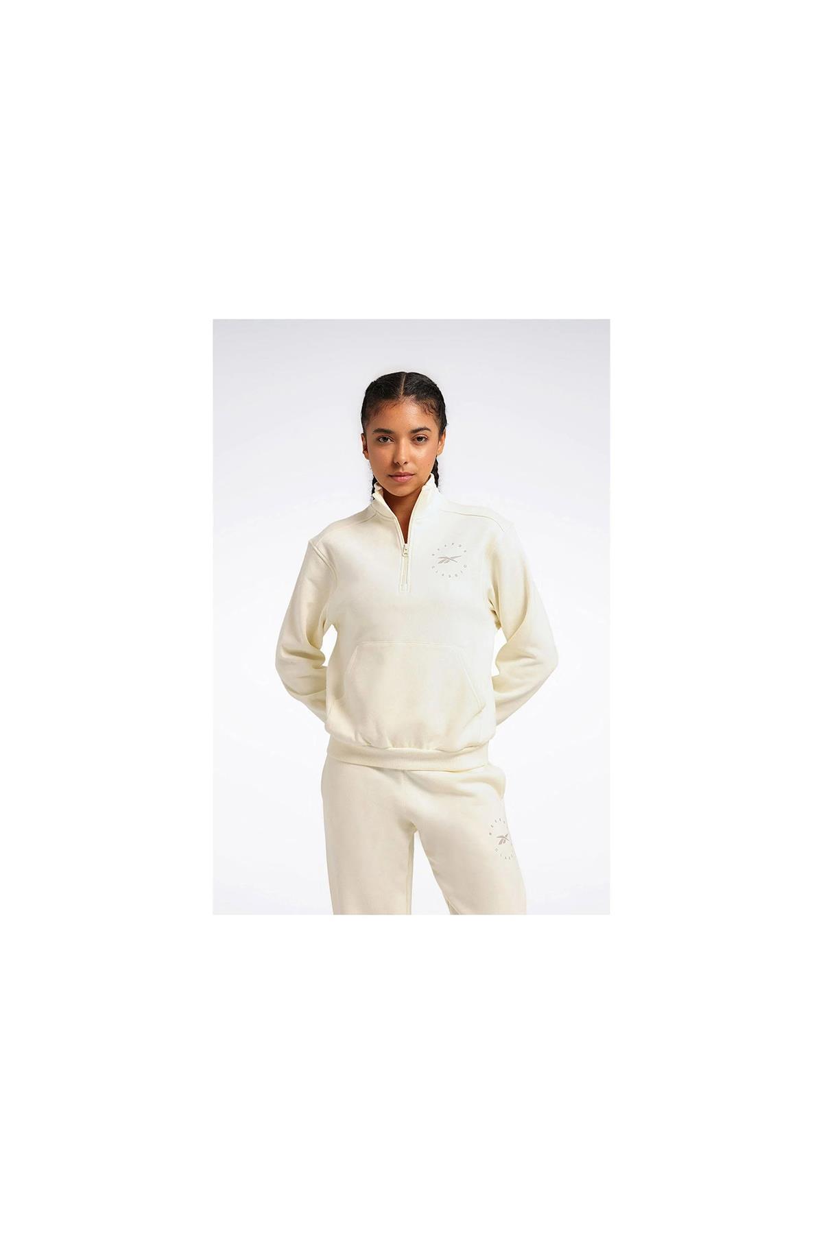 Reebok Q3 IDE FLEECE MIDLAYER Giyim Kadın görsel 6