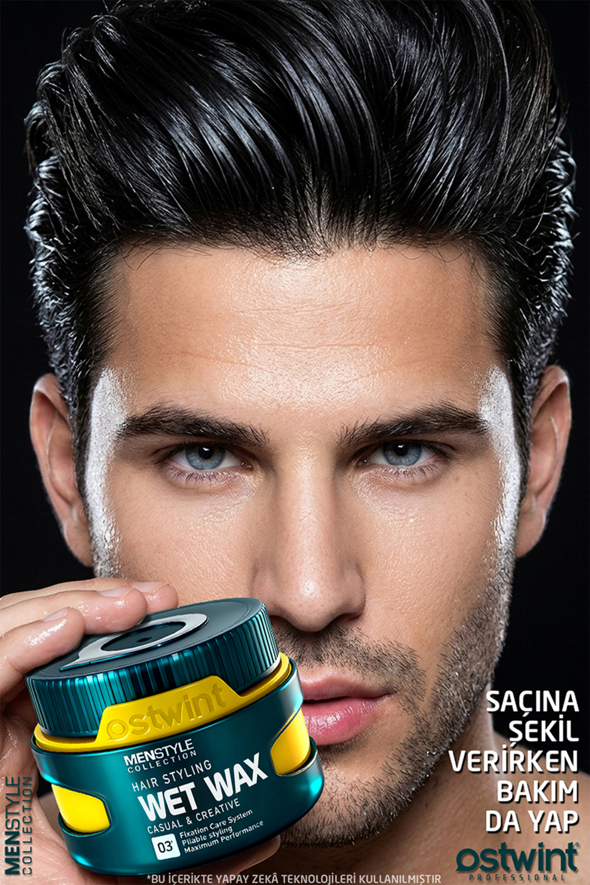 Profesyonel Saç Şekillendirici Wet Wax, Doğal Ve Güçlü Tutuş, Uzun Süreli Etki, No:03 150ml — 8680164447736 — تصویر 5 از 7