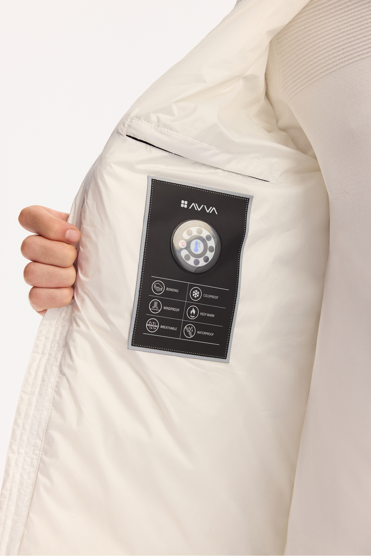 کاپشن مردانه یقه ایستاده | آوا Avva B006082 CN - تصویر 5