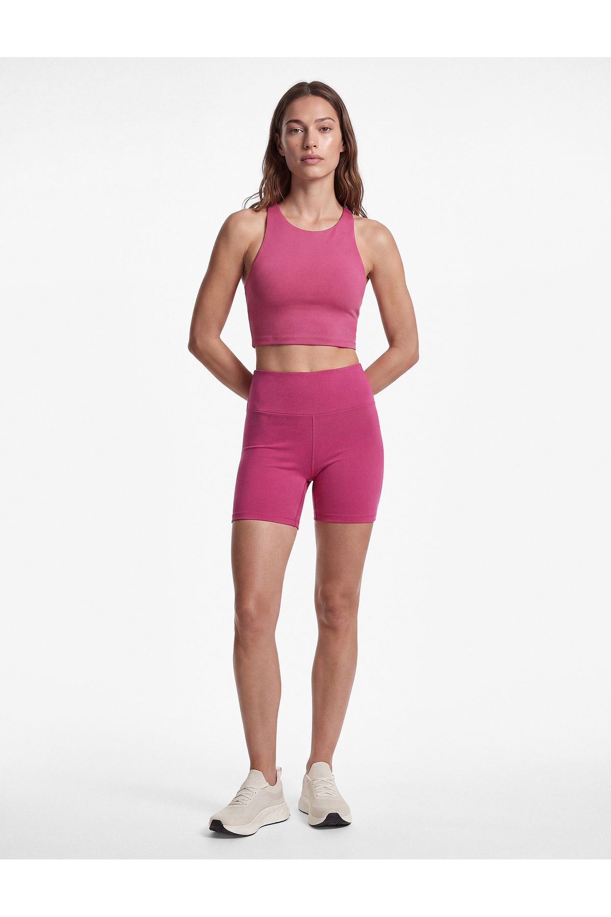 Koton Yüksek Bel Slim Fit Spor Biker Tayt