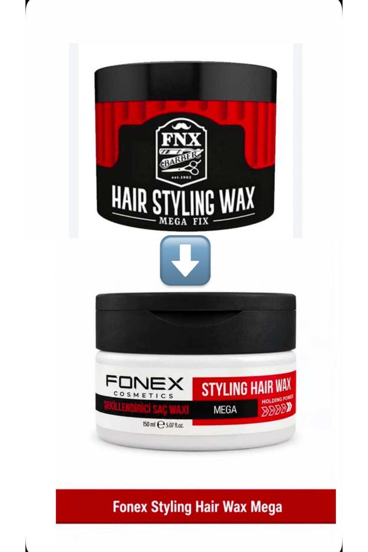 Fonex Fnx Barber Mega Fix Wax 150 ml — 8691988007222